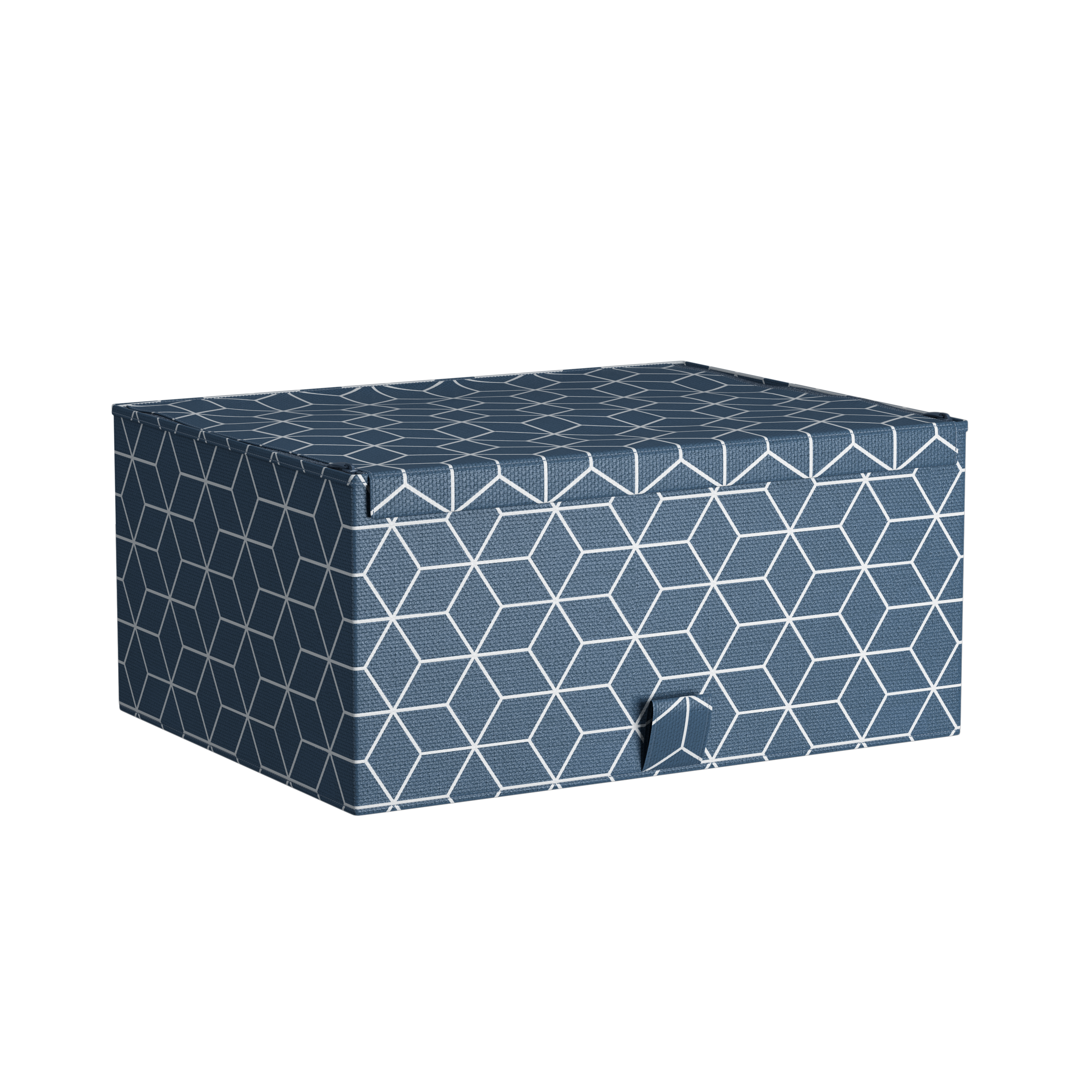 Изображение товара Короб для хранения Spaceo 36x16.5x28 см полиэстер цвет синий