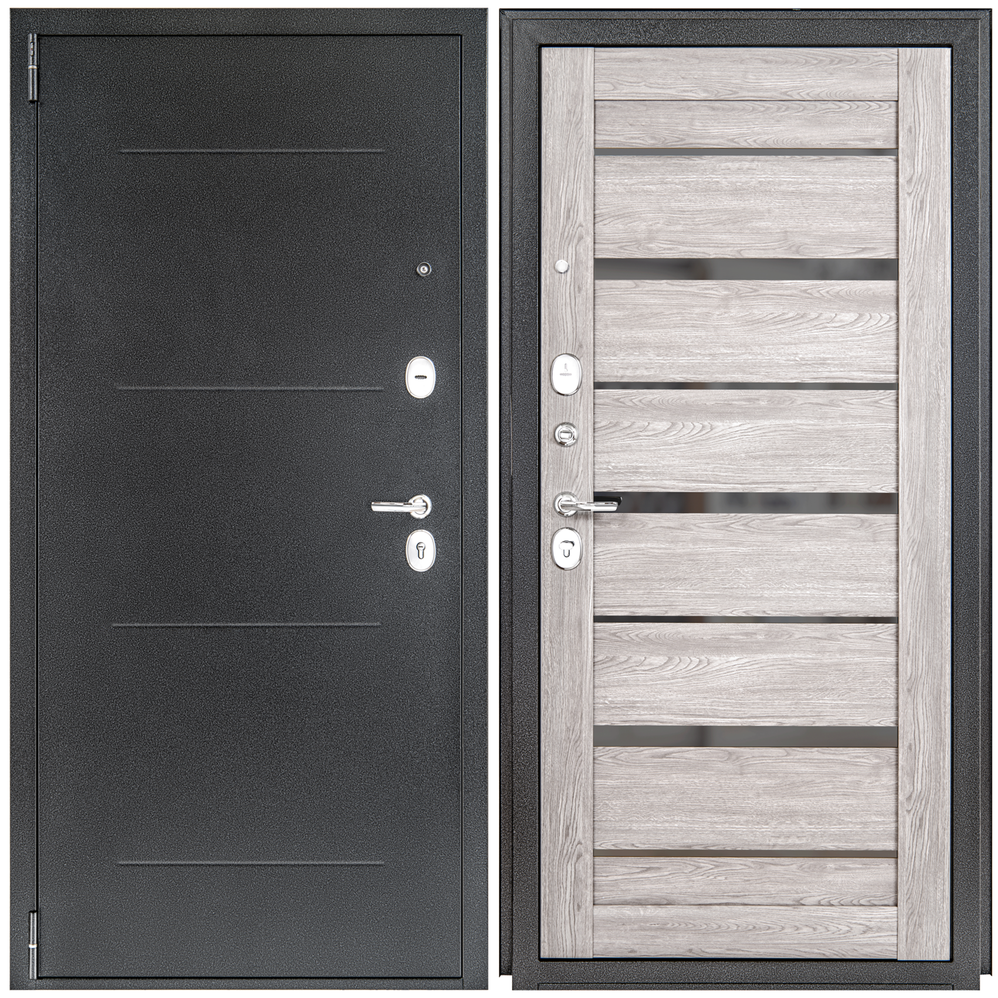 Изображение товара Дверь входная металлическая Тренто 98x205 см левая дуб серый европейский