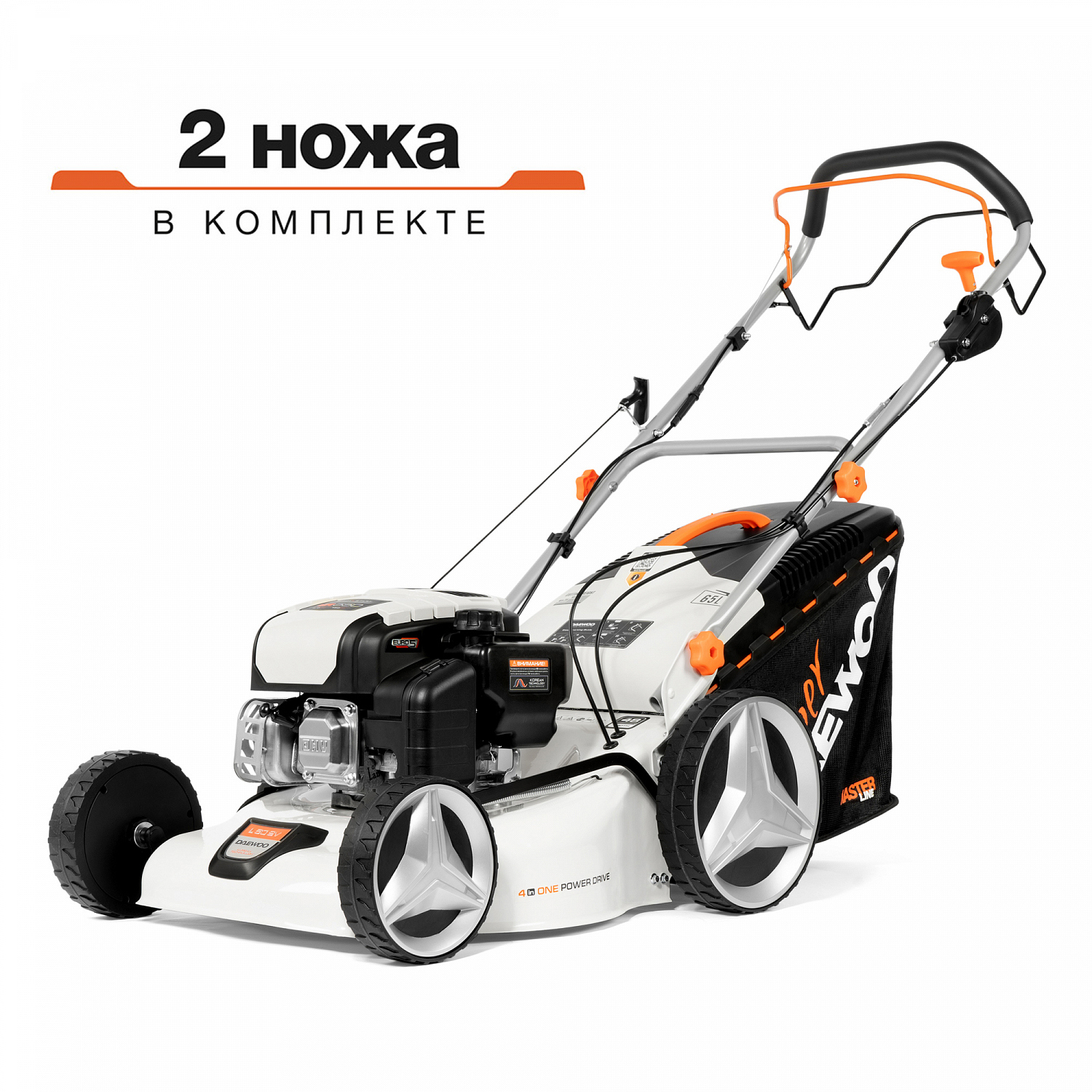 Изображение товара Газонокосилка бензиновая самоходная Daewoo L 50SV 5 л.с. 48 см