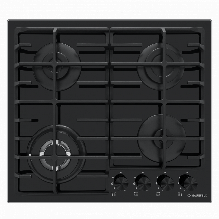 Изображение товара Газовая варочная панель Maunfeld EGHG.64.63CB2-G 59 см 4 конфорки черный