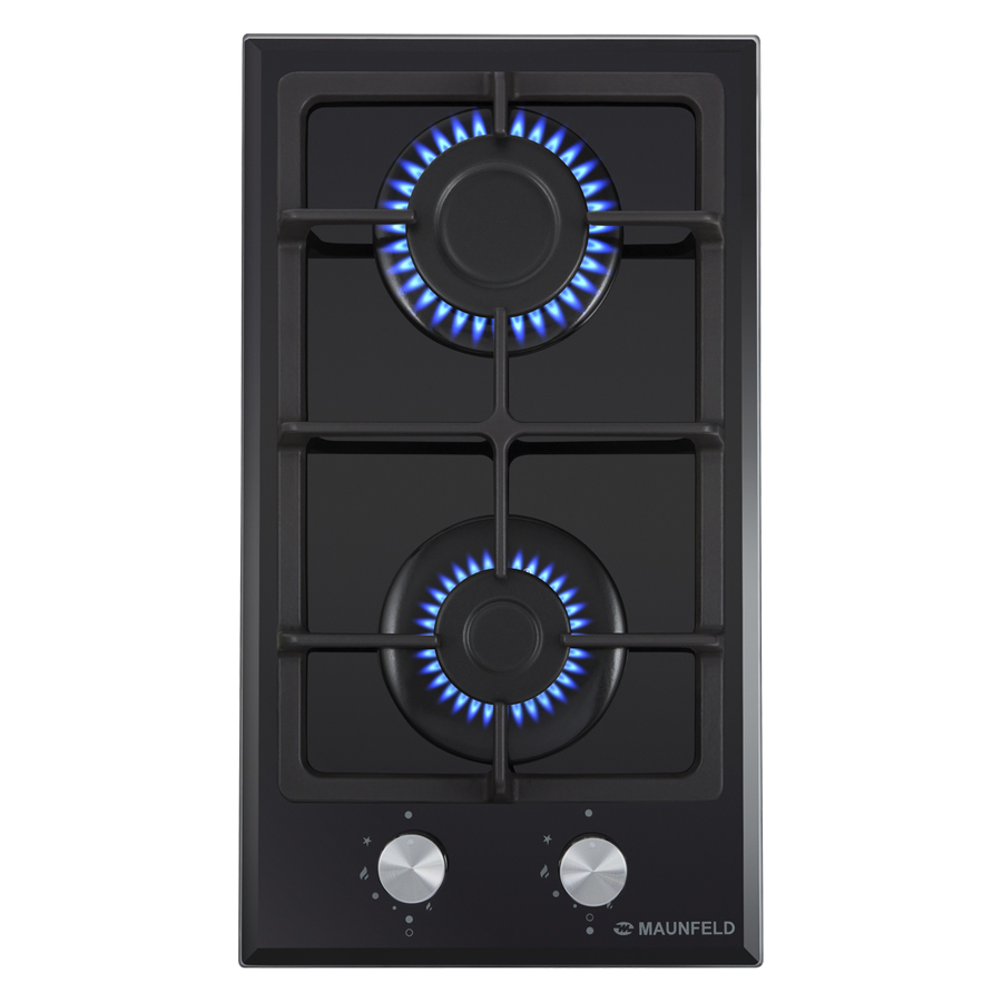 Изображение товара Газовая варочная панель Maunfeld EGHG.32.3CB/G 29 см 2 конфорки черный