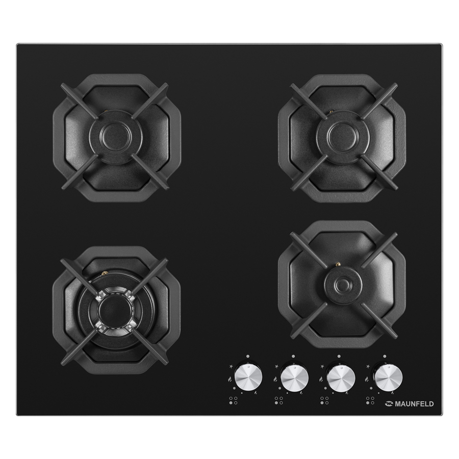 Изображение товара Газовая варочная панель Maunfeld EGHG.64.23CB/G 59 см 4 конфорки цвет черный