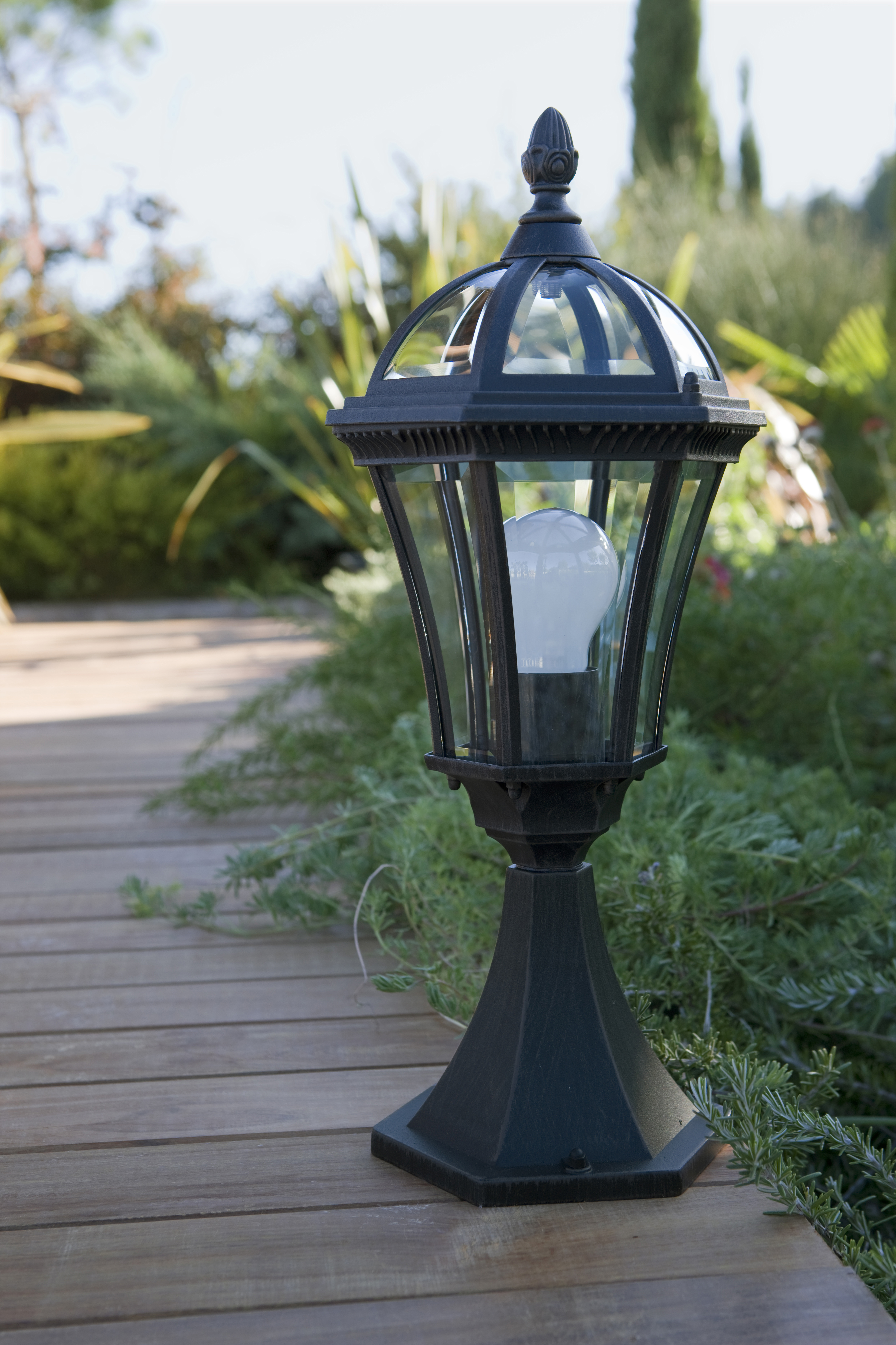 Изображение товара Уличный столб уличный Inspire Jaipur классический коричневый 47.5 см IP44