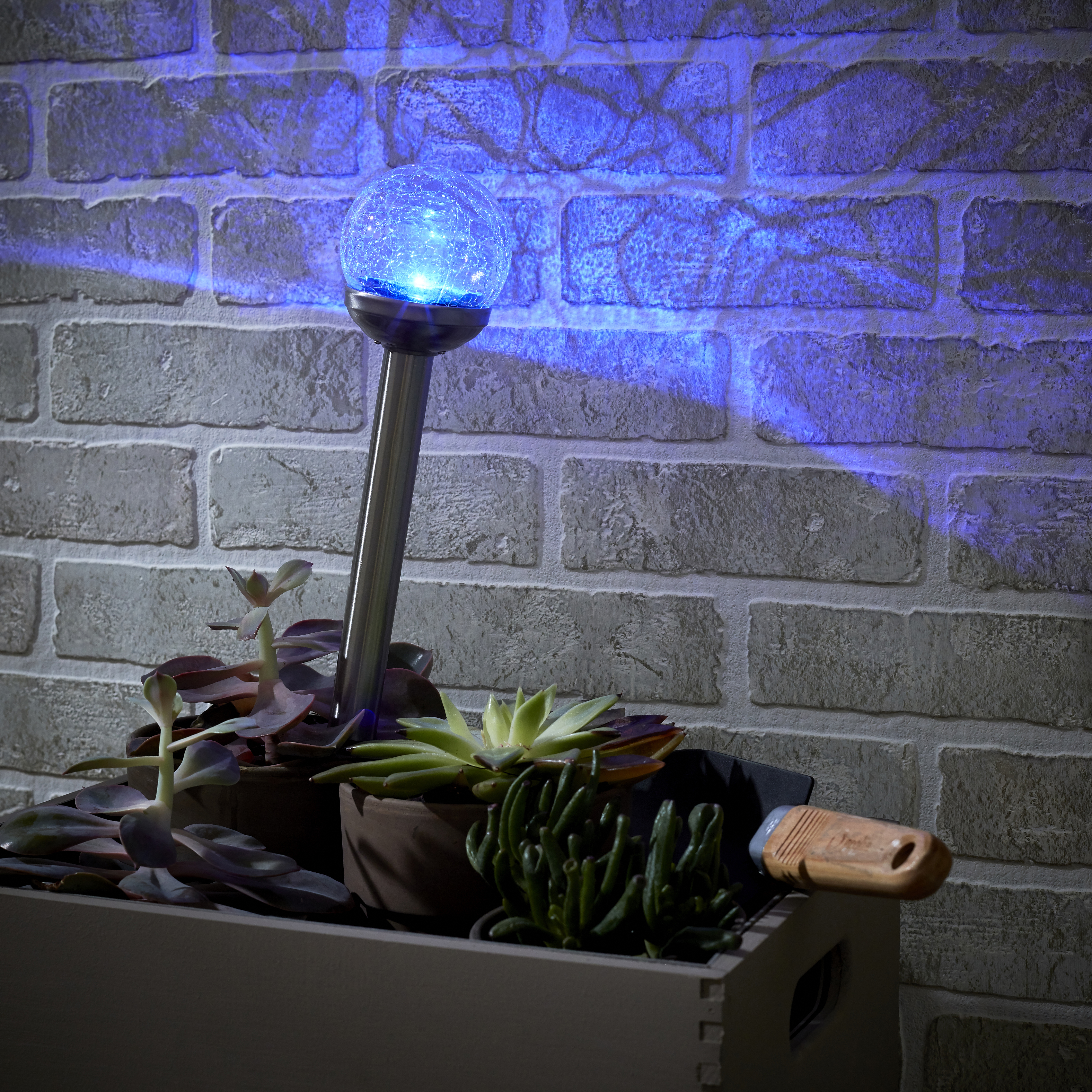 Изображение товара Светильник в грунт Inspire Ferula на солнечных батареях свет цветной RGB IP44 цвет белый