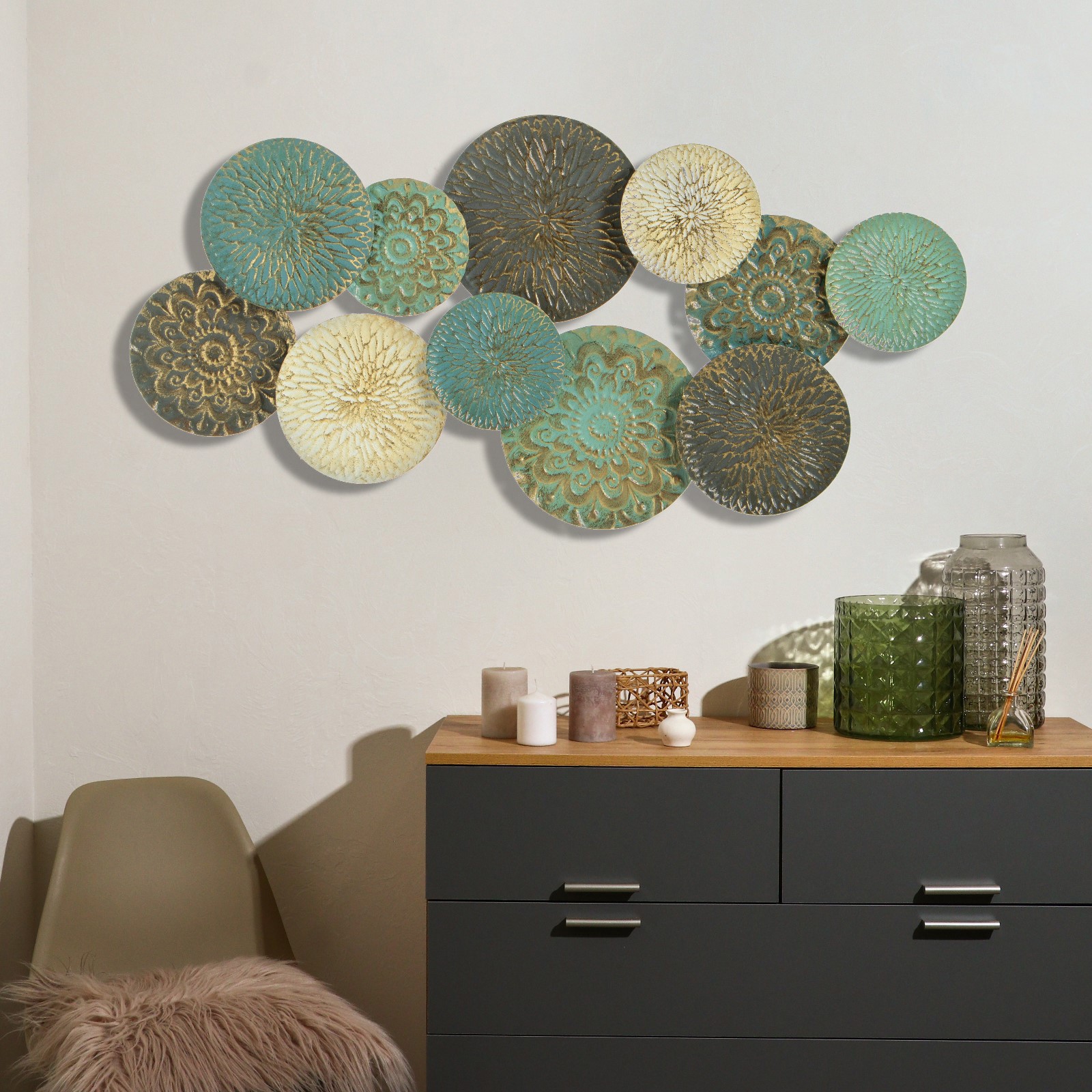 Изображение товара Панно настенное Эстетика 60,5x5x121 см — металлическое декоративное изделие