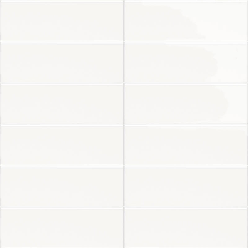 Изображение товара Керамическая плитка Mainzu Jungle Neutro Liso Blanco Brillo 10x30см 1.02 м²