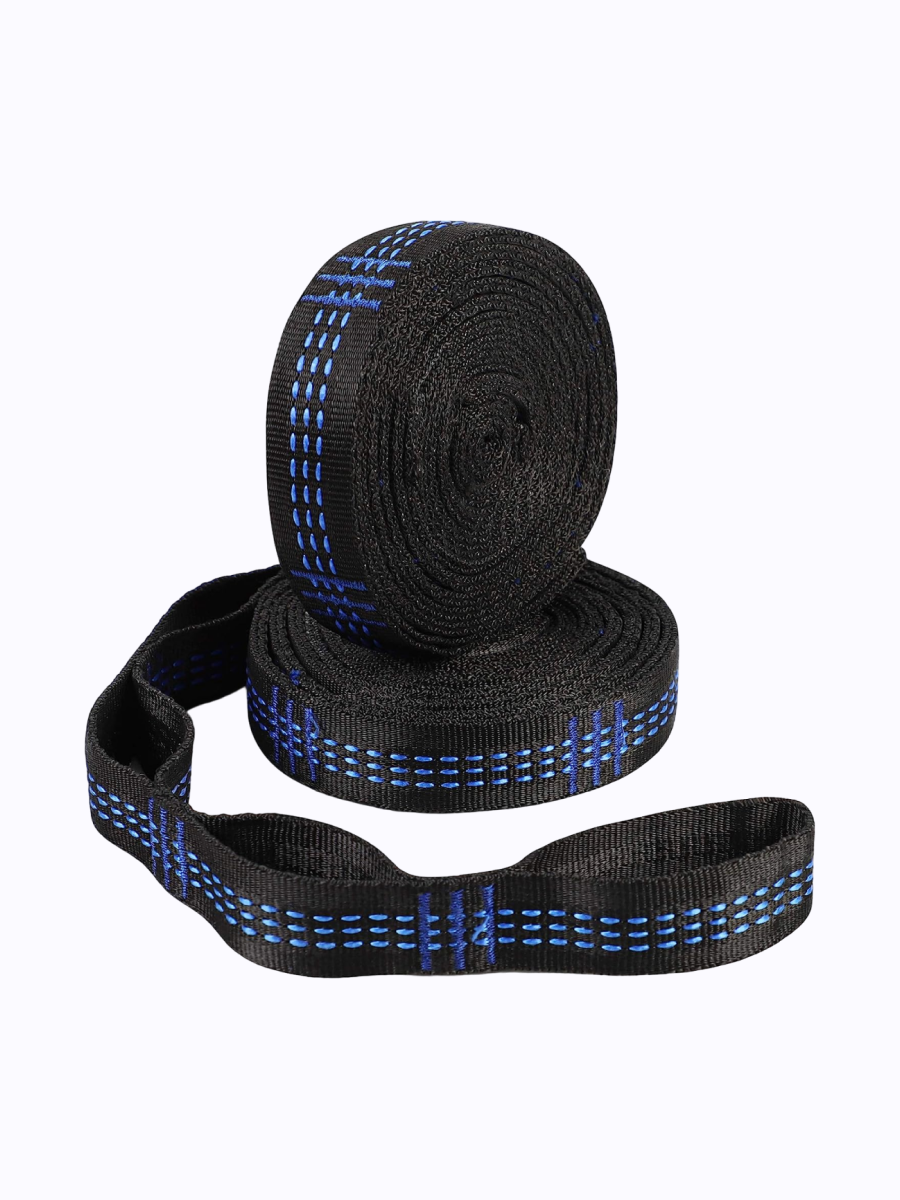 Изображение товара Стропы для гамака RoadLike 2шт регулируемые 250 см черные ленточные