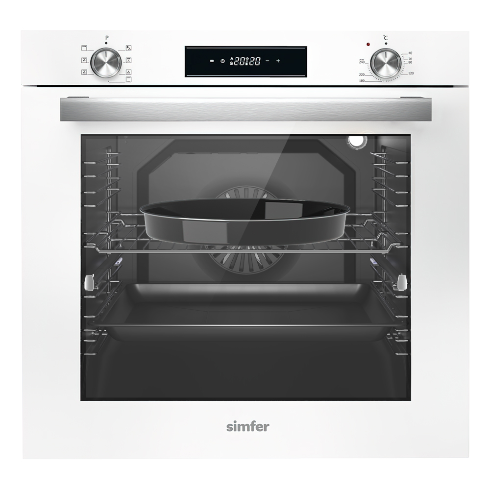 Изображение товара Встраиваемый духовой шкаф Simfer B6EC68122 электрический 59.50x59.50x56.50см электрический цвет белый