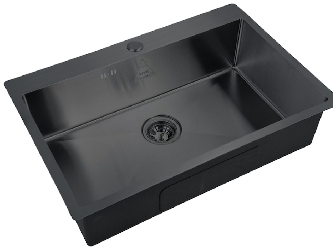 Изображение товара Мойка Steel Hammer Sink SH 7551 GRAFIT 75x51x20см прямоугольник нержавеющая сталь цвет графит