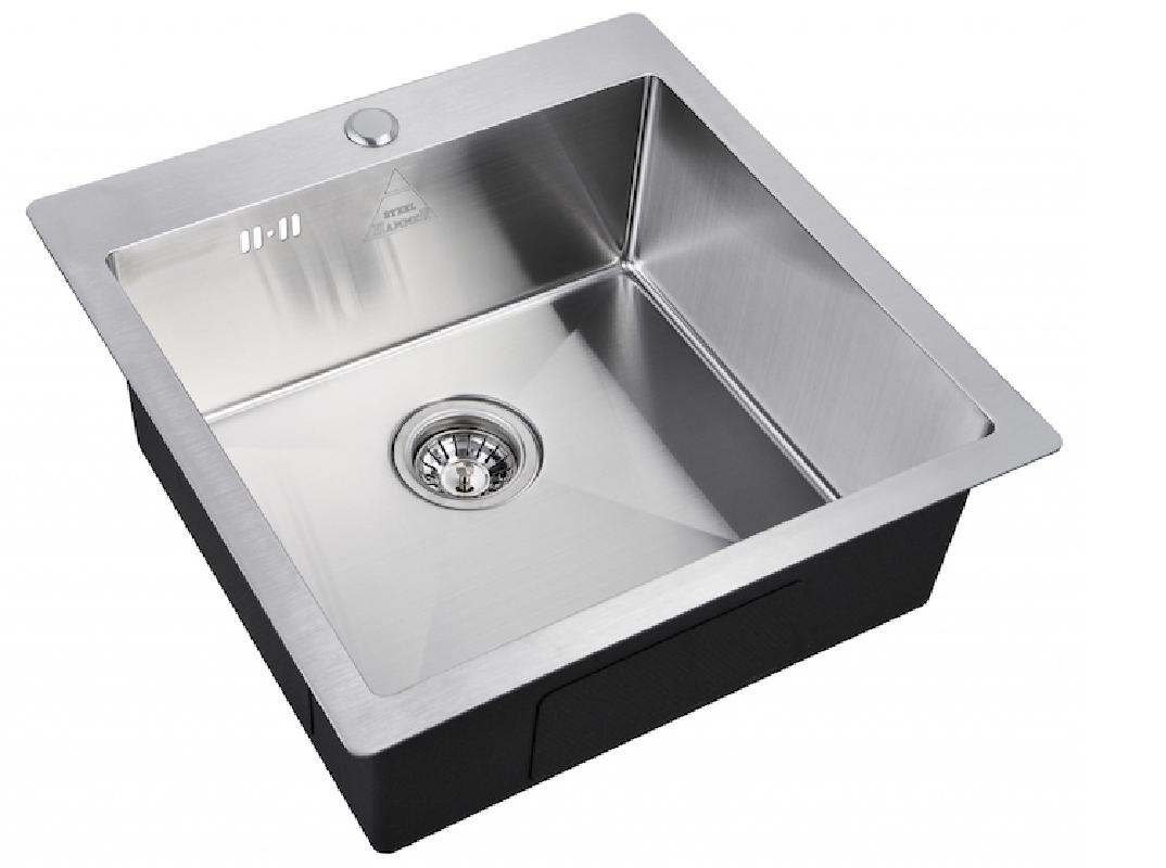 Изображение товара Мойка Steel Hammer Sink SH 5151 51x51x20см квадрат нержавеющая сталь цвет нержавеющая сталь