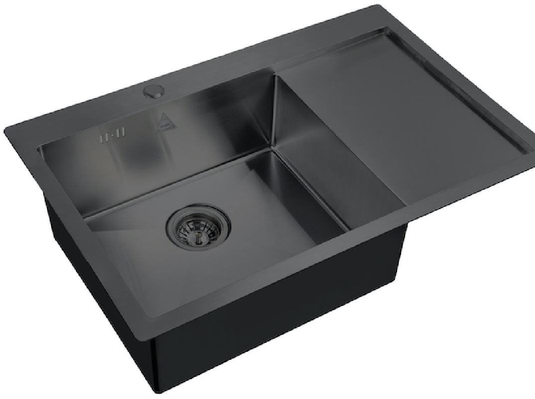 Изображение товара Мойка Steel Hammer Sink SH 7851-L GRAFIT 78x51x20см прямоугольник нержавеющая сталь цвет графит