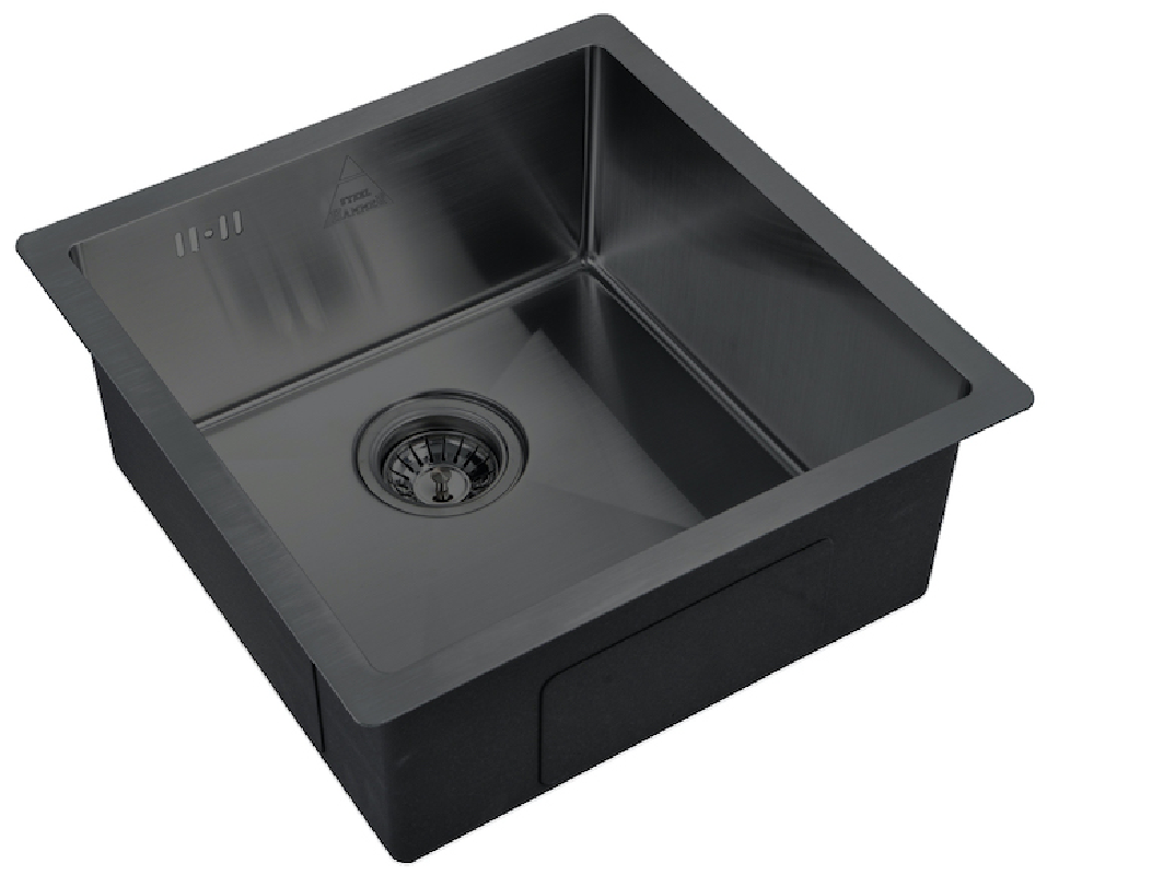 Изображение товара Мойка Steel Hammer Sink SH 4444 GRAFIT 44x44x20см квадрат нержавеющая сталь цвет графит