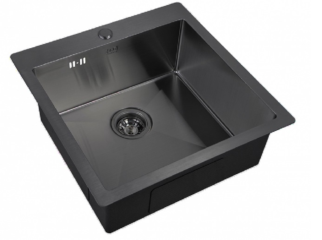 Изображение товара Мойка Steel Hammer Sink PVD 5151 GRAFIT 51x51x20см квадрат нержавеющая сталь цвет графит Изображение товара Мойка Steel Hammer Sink PVD 5151 GRAFIT 51x51x20см квадрат нержавеющая сталь цвет графит