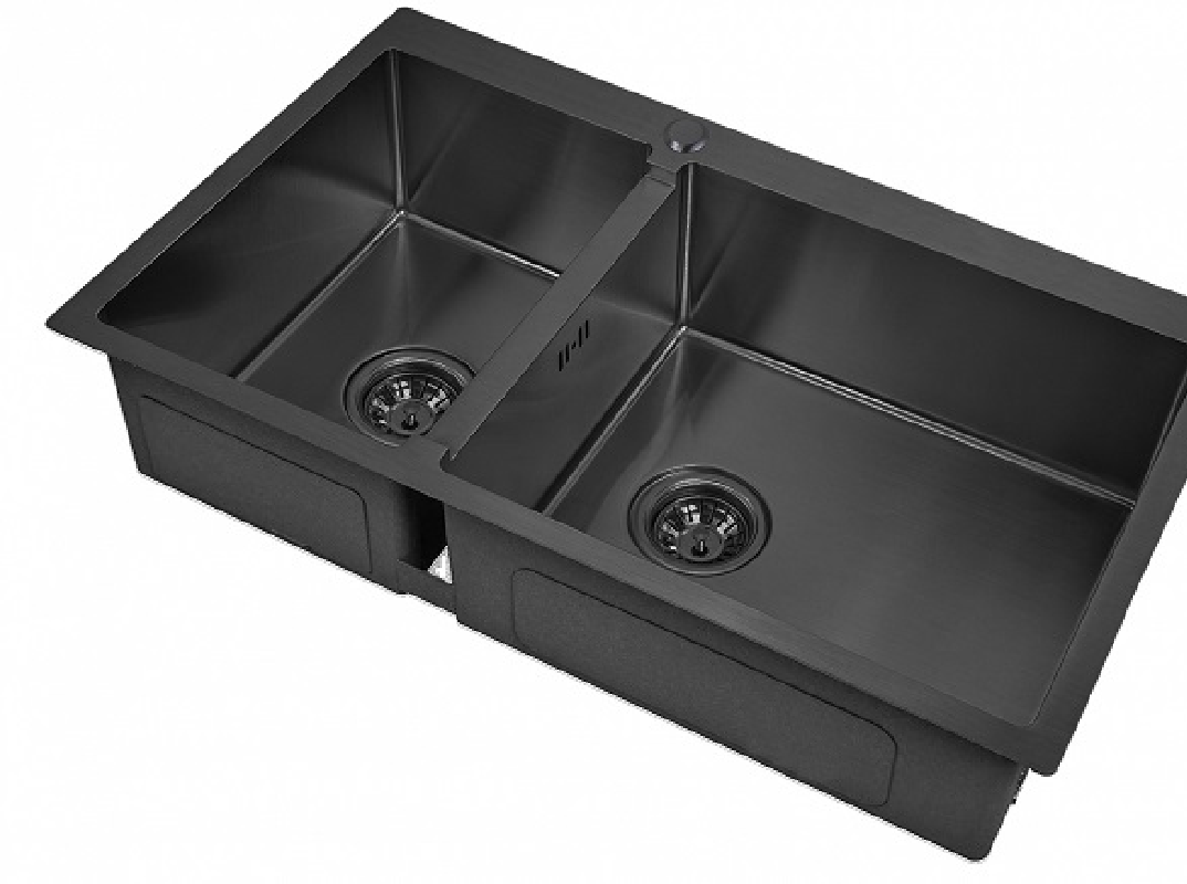 Изображение товара Мойка Steel Hammer Sink PVD 78-2-51-R GRAFIT 78x51x20см прямоугольник нержавеющая сталь цвет графит