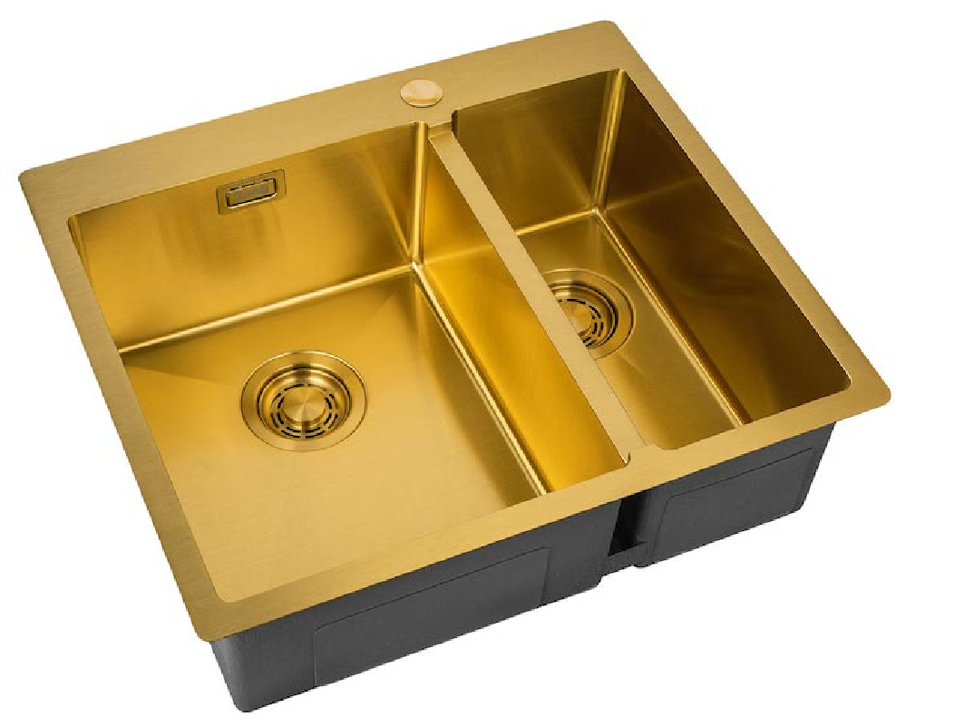 Изображение товара Мойка Steel Hammer Sink ZL R 590-2-510-L BRONZE 59x51x20см прямоугольник нержавеющая сталь цвет бронза