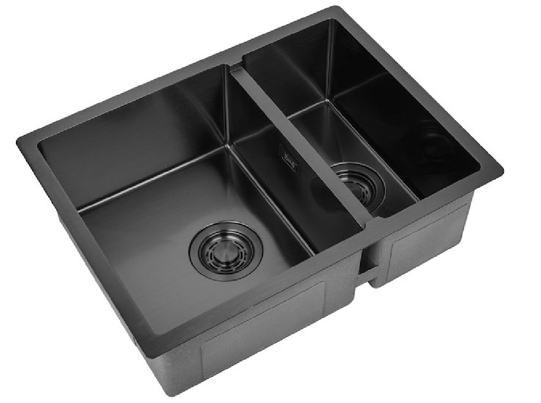 Изображение товара Мойка Steel Hammer Sink ZL R 580-2-440 GRAFIT 59x44x20см прямоугольник нержавеющая сталь цвет графит
