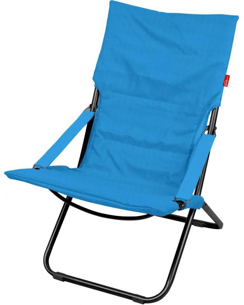 Изображение товара Шезлонг Nika HHK4 с каркасом из металла и съемным матрасом