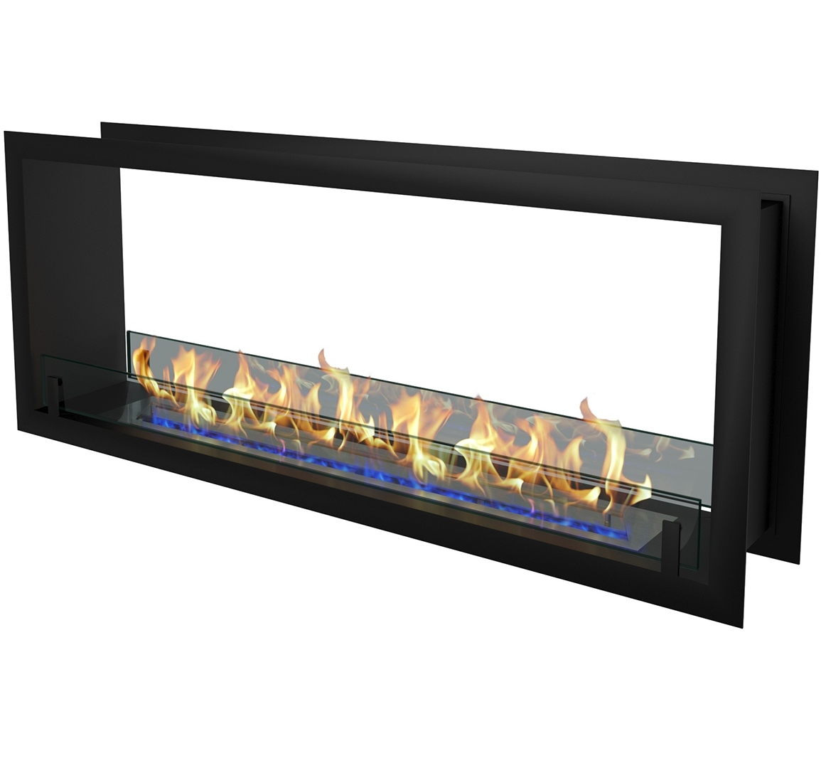 Изображение товара Сквозной встраиваемый биокамин ZeFire Standart 1100 черный