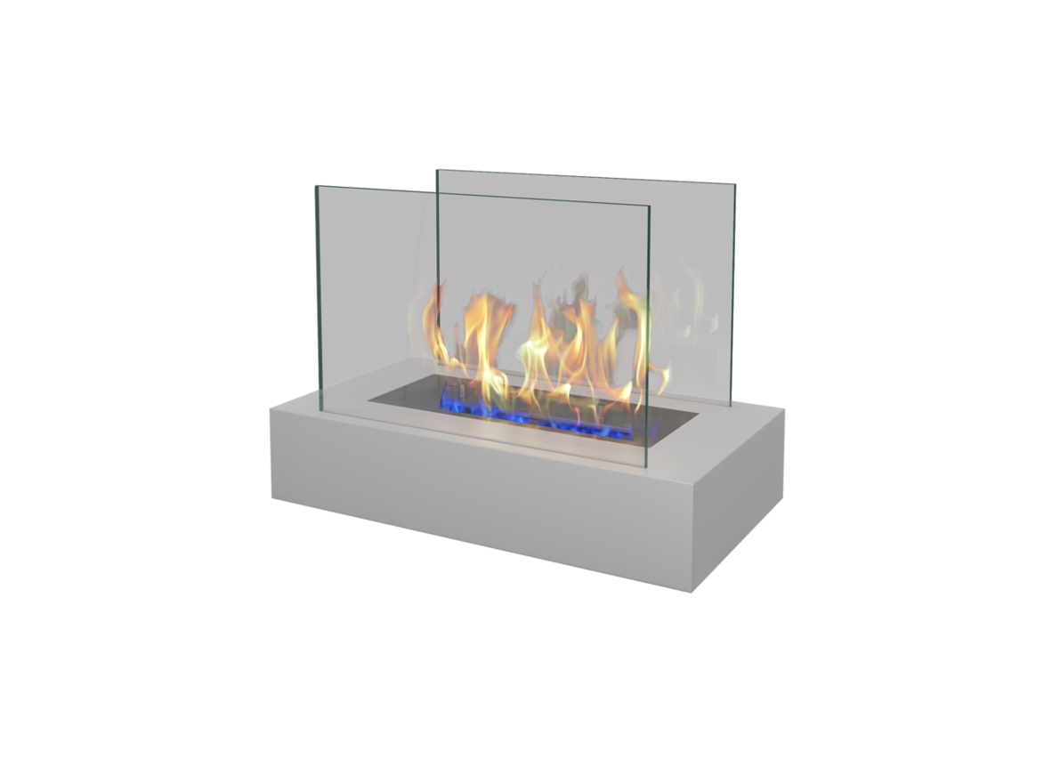 Изображение товара Настольный биокамин ZeFire Galea белый для дома и офиса 5 кв м