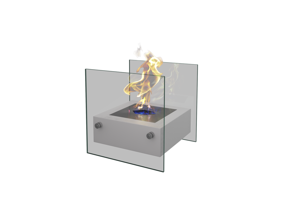 Изображение товара Настольный биокамин ZeFire Rubicon белый для дома и декора