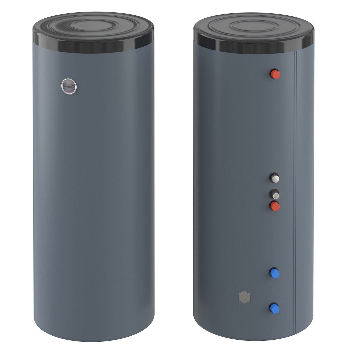 Изображение товара Бойлер косвенного нагрева Турбо-300(2Т) серый 300 л 60 кВт нержавеющая сталь