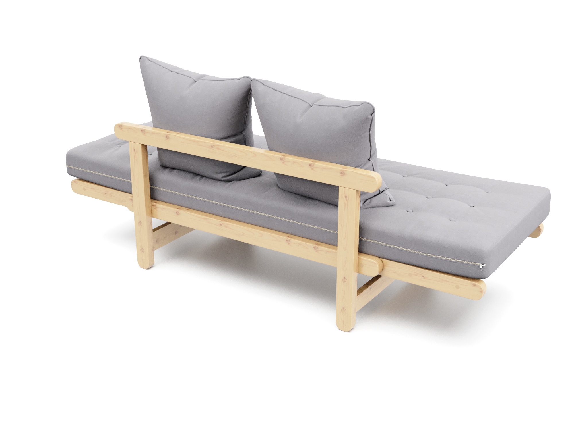 Изображение товара Кушетка Arsko Сламбер 153.5x61x69 см с трансформируемой функцией и подлокотниками