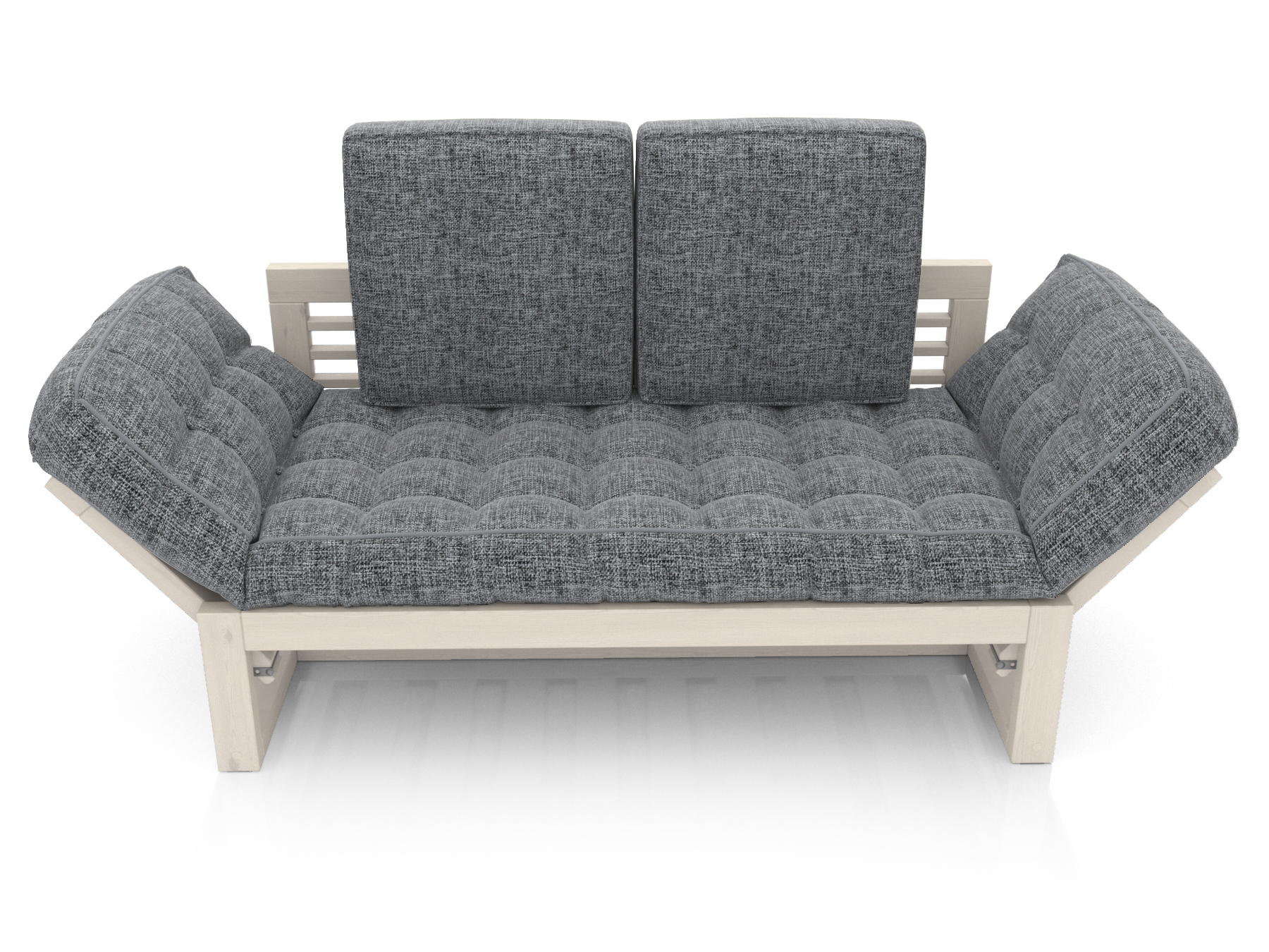 Изображение товара Кушетка ARSKO Балтик 170x65x69 см из массива дерева темно-серый садовый диван