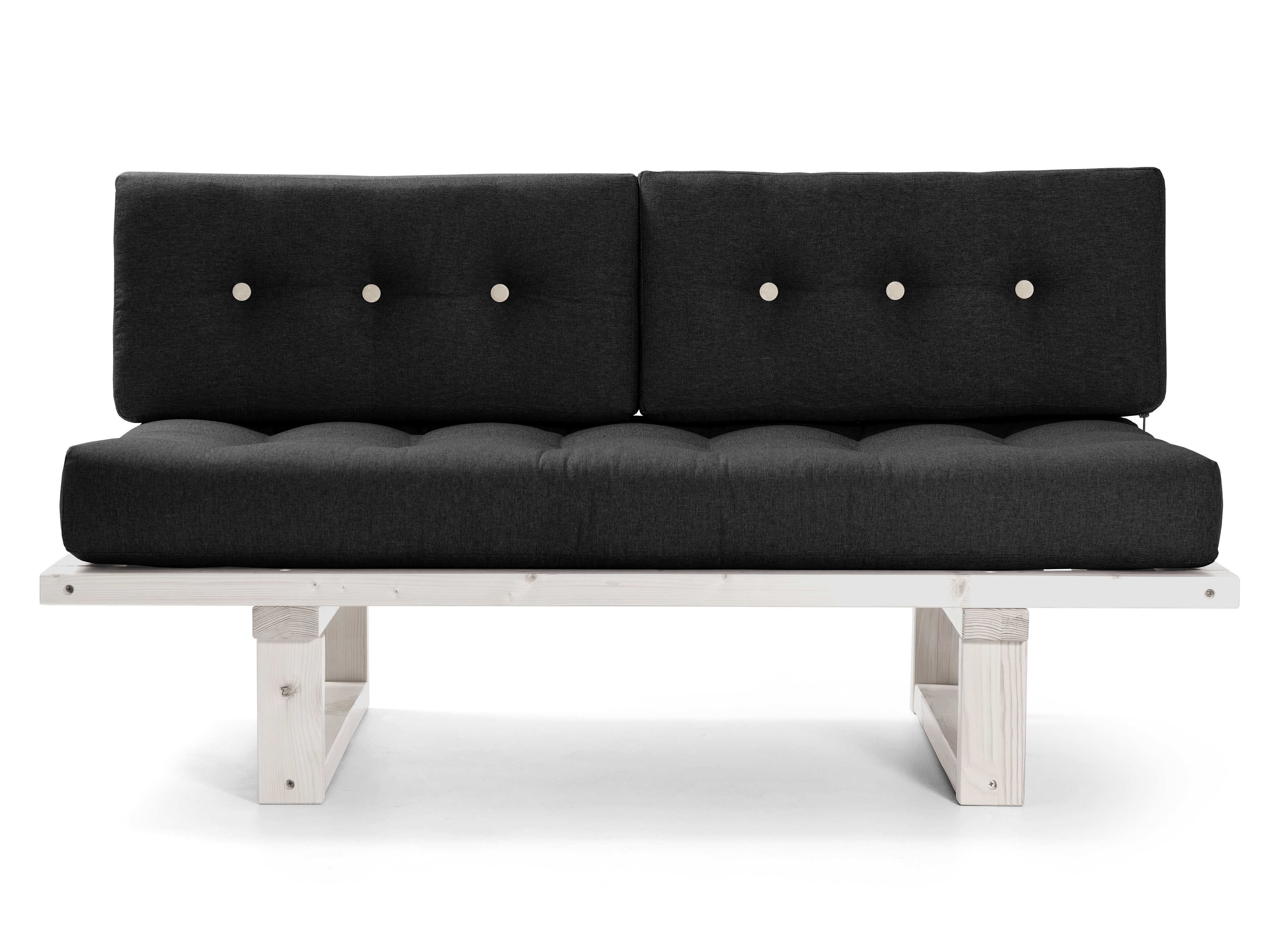 Изображение товара Кушетка Arsko Торн 140x75x70 см из массива сосны темно-серого цвета