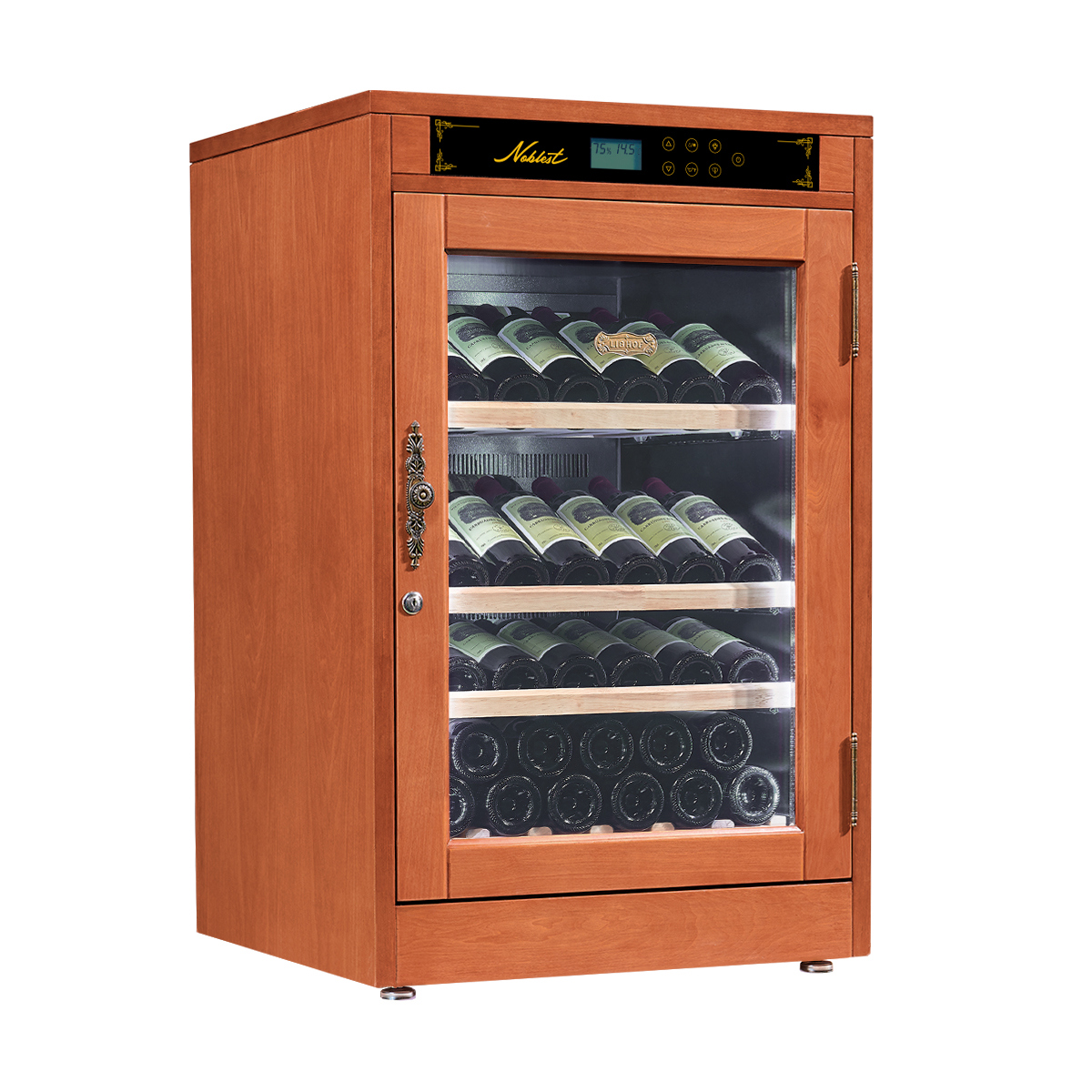 Изображение товара Винный шкаф Libhof Noblest NP-43 64x102x61см цвет вишневый