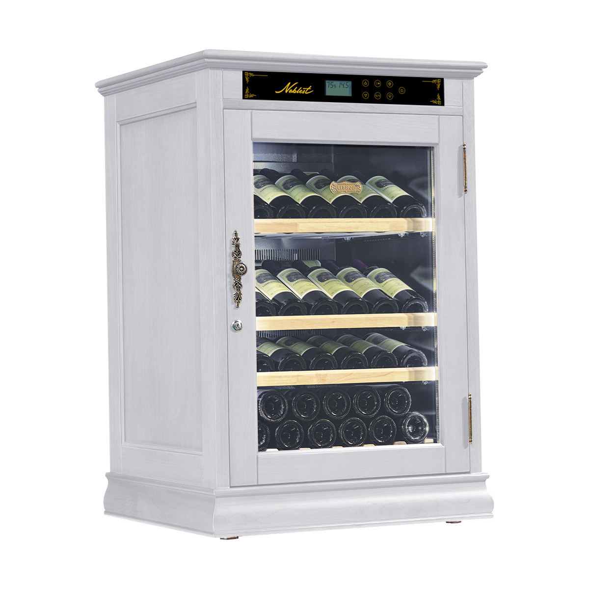 Изображение товара Винный шкаф Libhof Noblest NR-43 белый для хранения 43 бутылок