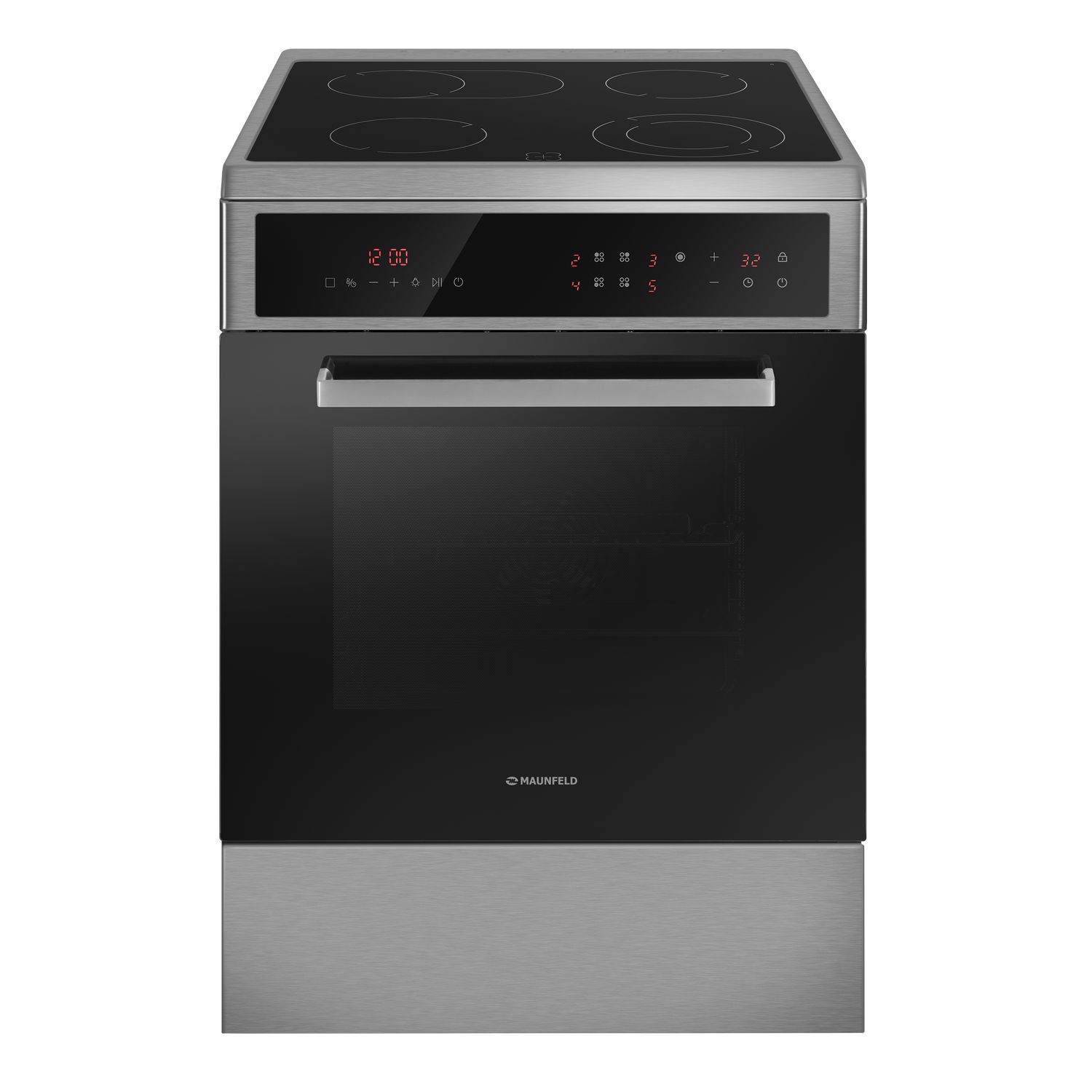 Изображение товара Плита Maunfeld MEC611CS10TD 60x85x63 см цвет нержавеющая сталь