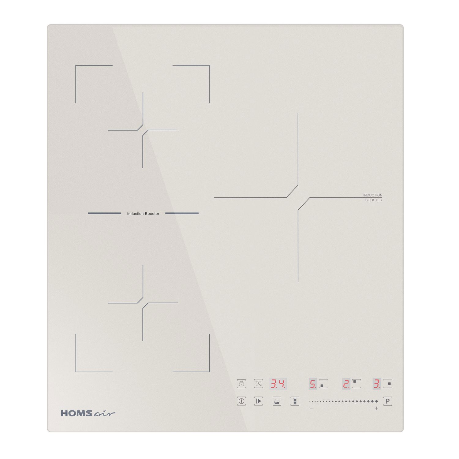 Изображение товара Индукционная варочная панель Homsair HIC43SBG 45 см 3 конфорки бежевый дизайн