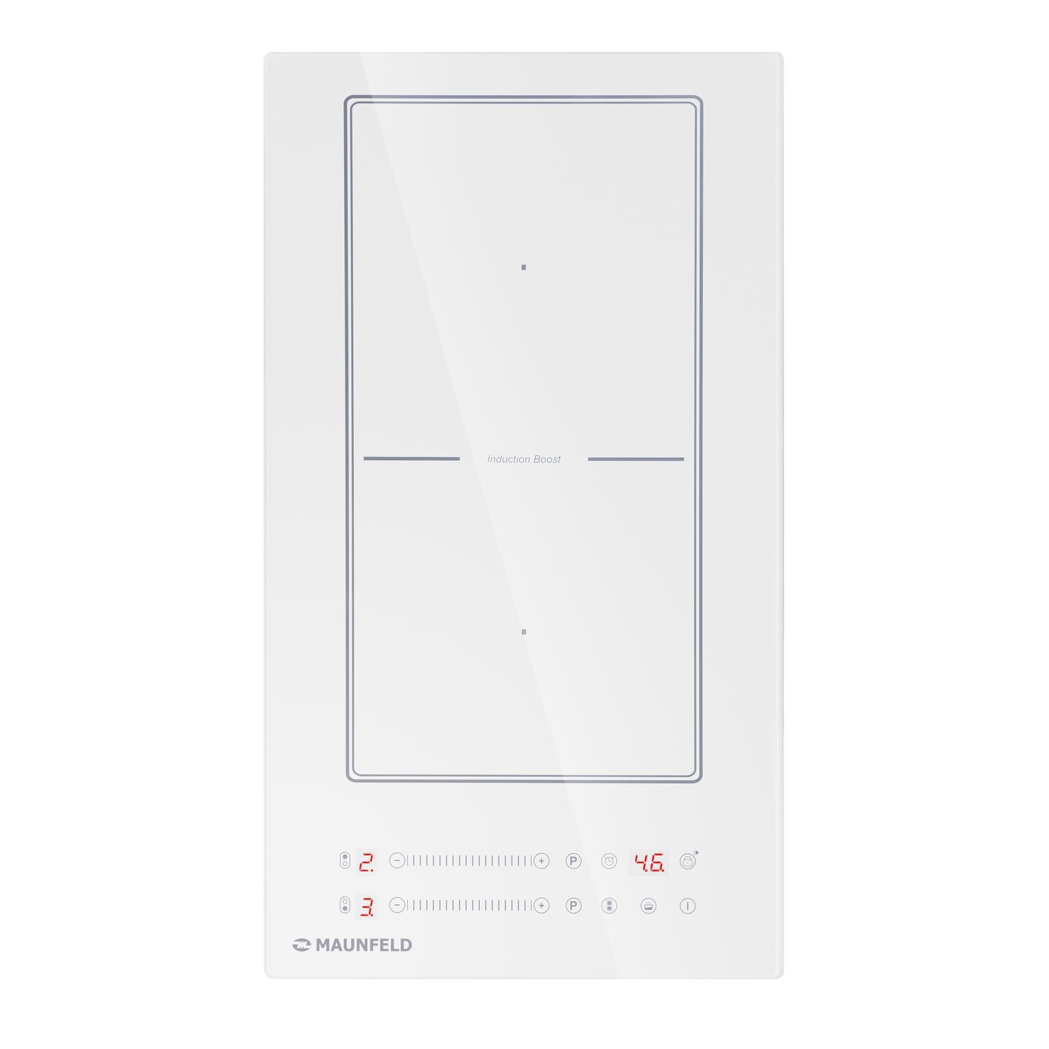 Изображение товара Индукционная варочная панель Maunfeld CVI292S2BWH 29 см 2 конфорки белая