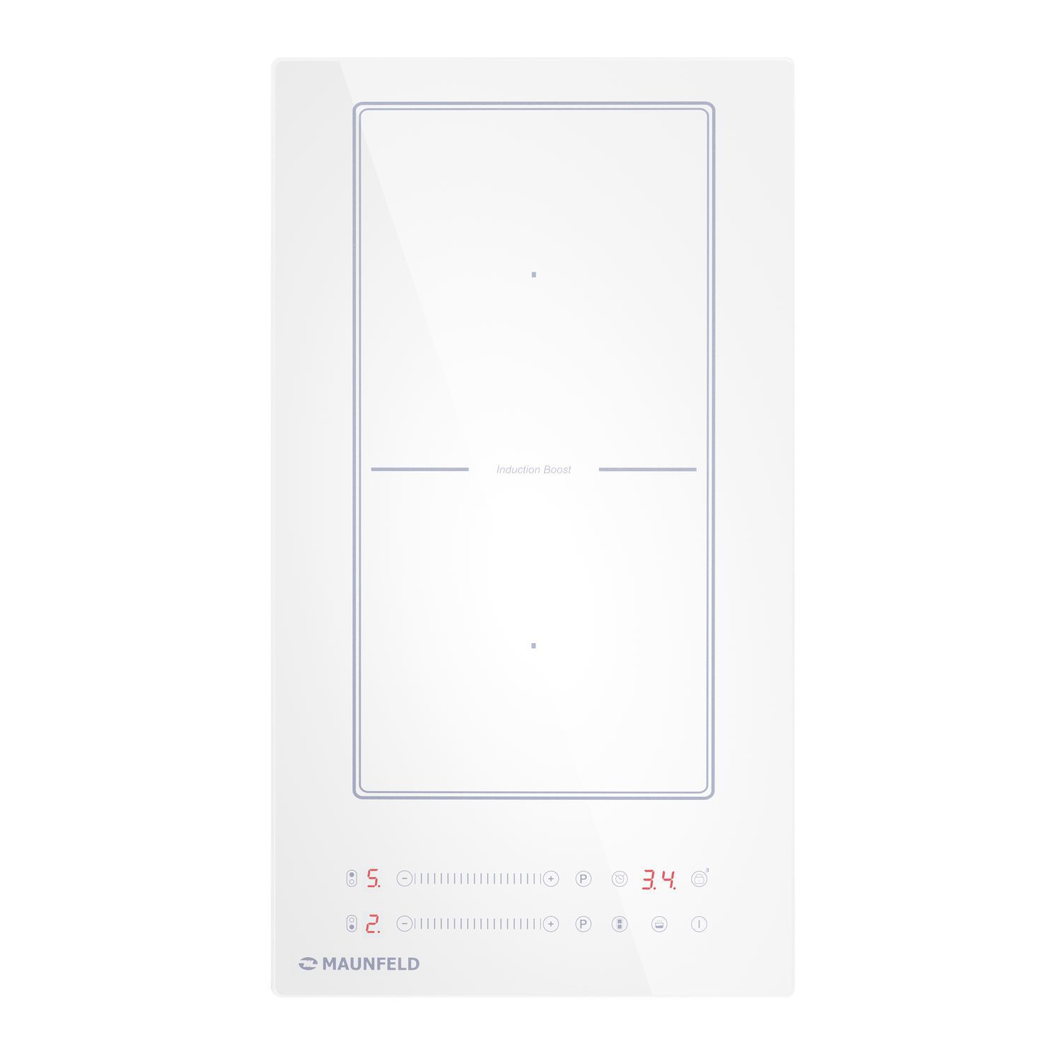 Изображение товара Индукционная варочная панель Maunfeld CVI292SWH 29 см 2 конфорки белый