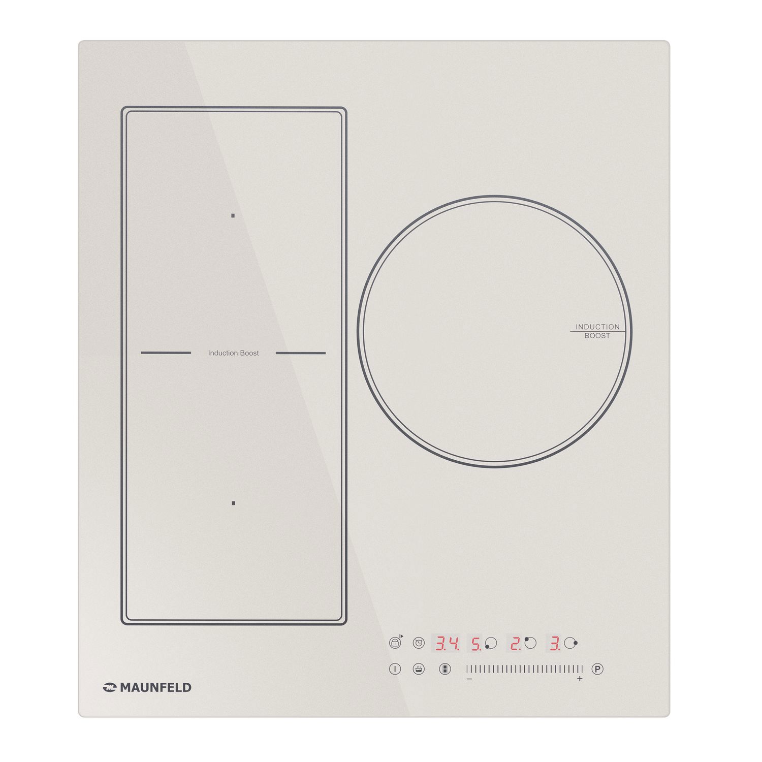 Изображение товара Индукционная варочная панель Maunfeld CVI453SBBG 45 см 3 конфорки бежевый