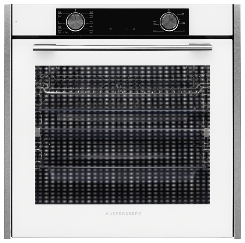 Изображение товара Многофункциональный духовой шкаф Kuppersberg Hft 610 w 59.5x59.5x56.7 см цвет белый