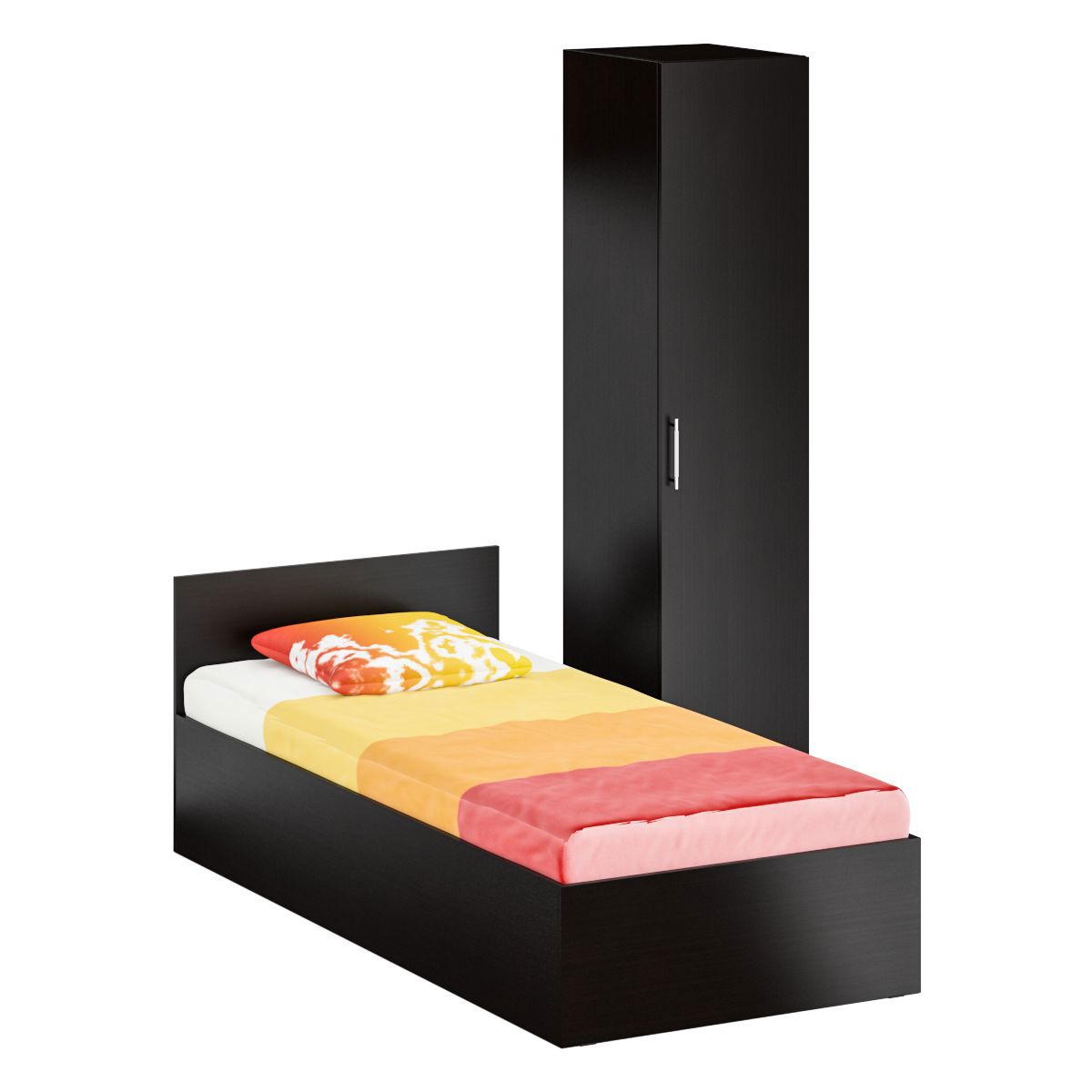 Изображение товара Кровать Свк Стандарт 94x70x204 венге односпальная мебель для спальни