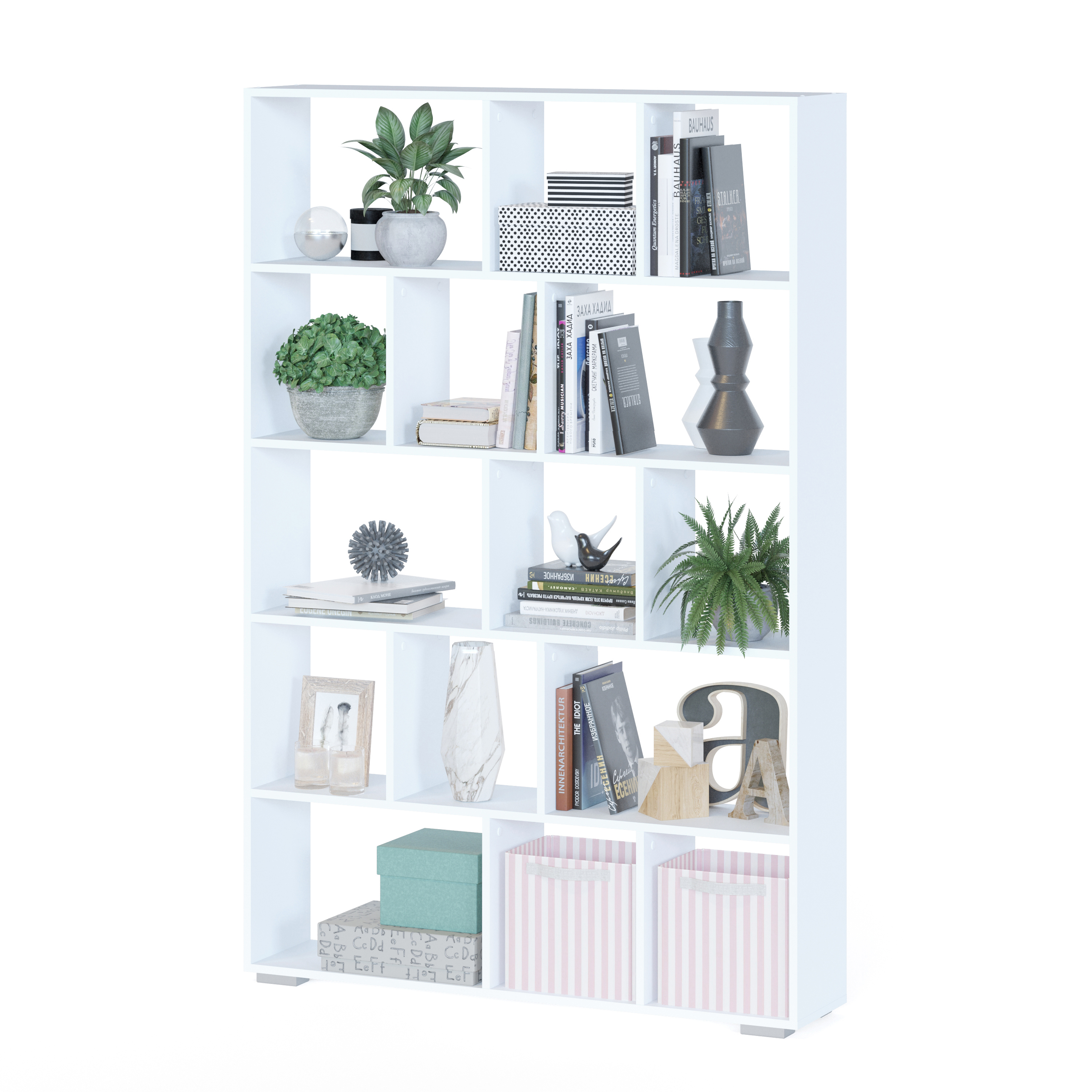 Изображение товара Стеллаж с полками Сокол-т 118x176.6x25.2 см ЛДСП цвет белый