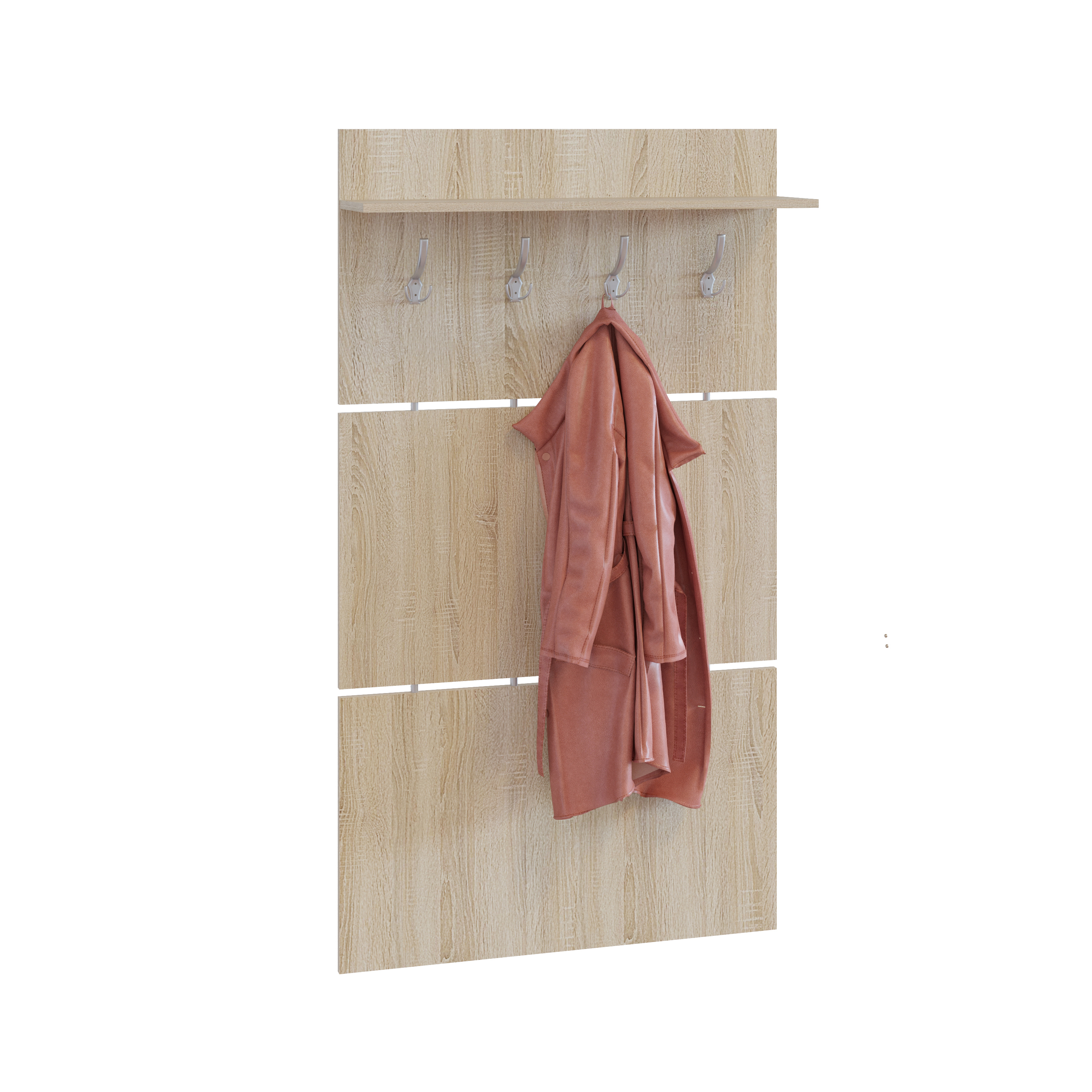 Изображение товара Вешалка для верхней одежды Сокол-Т ВШ-3.1 90x146x21.2 см 4 крючка коричневый