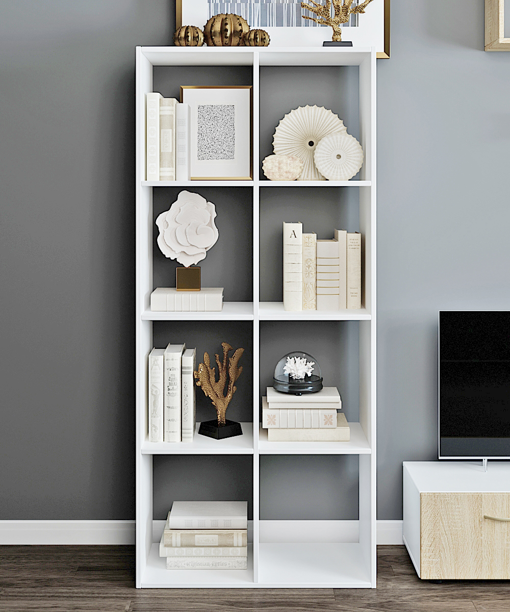 Изображение товара Стеллаж с полками Феликс 72.8x164.2x34 см нагрузка до 12 кг ЛДСП цвет белый