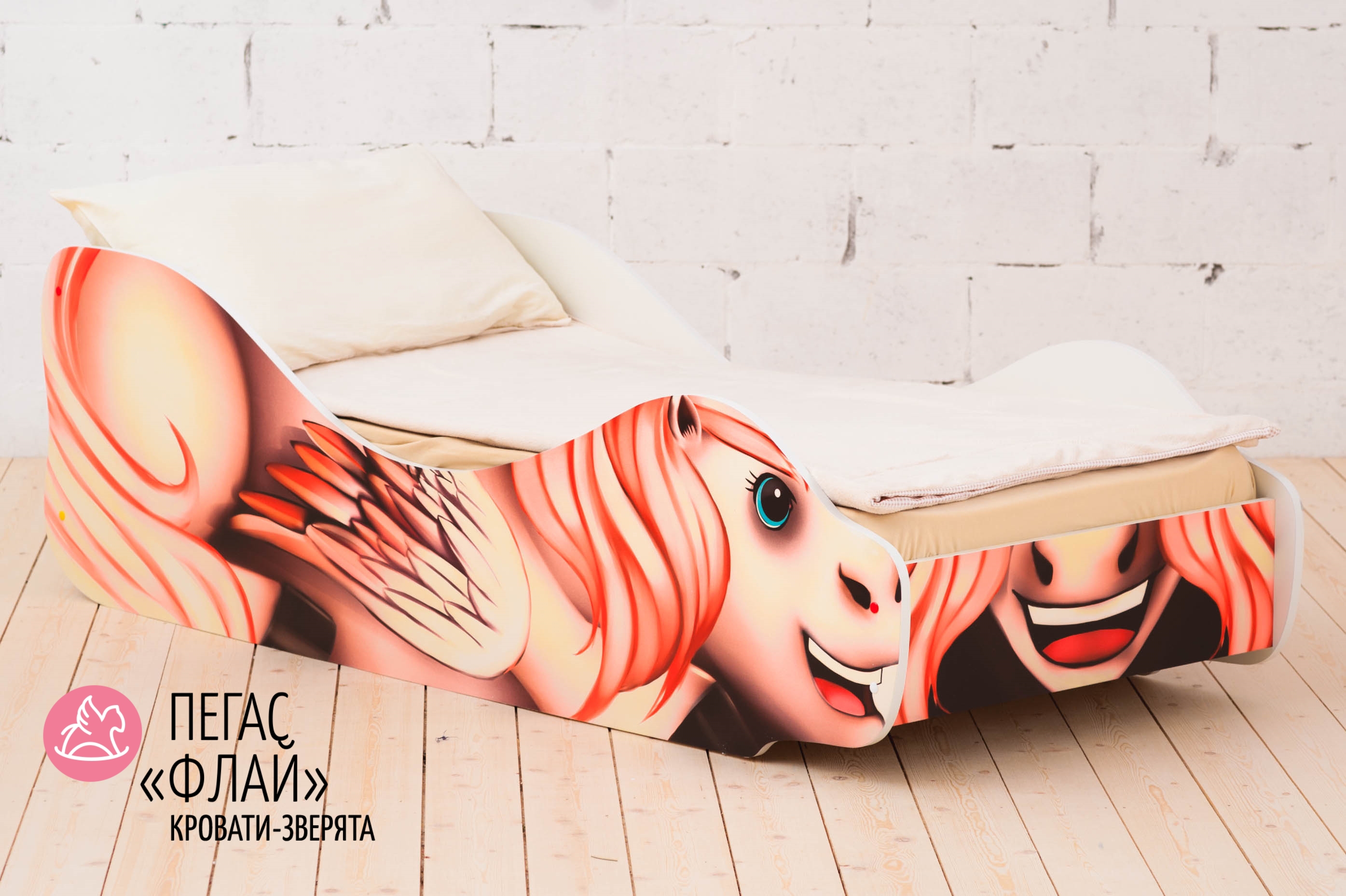 Изображение товара Кровать Бельмарко Зверята 543 70x160 см белая