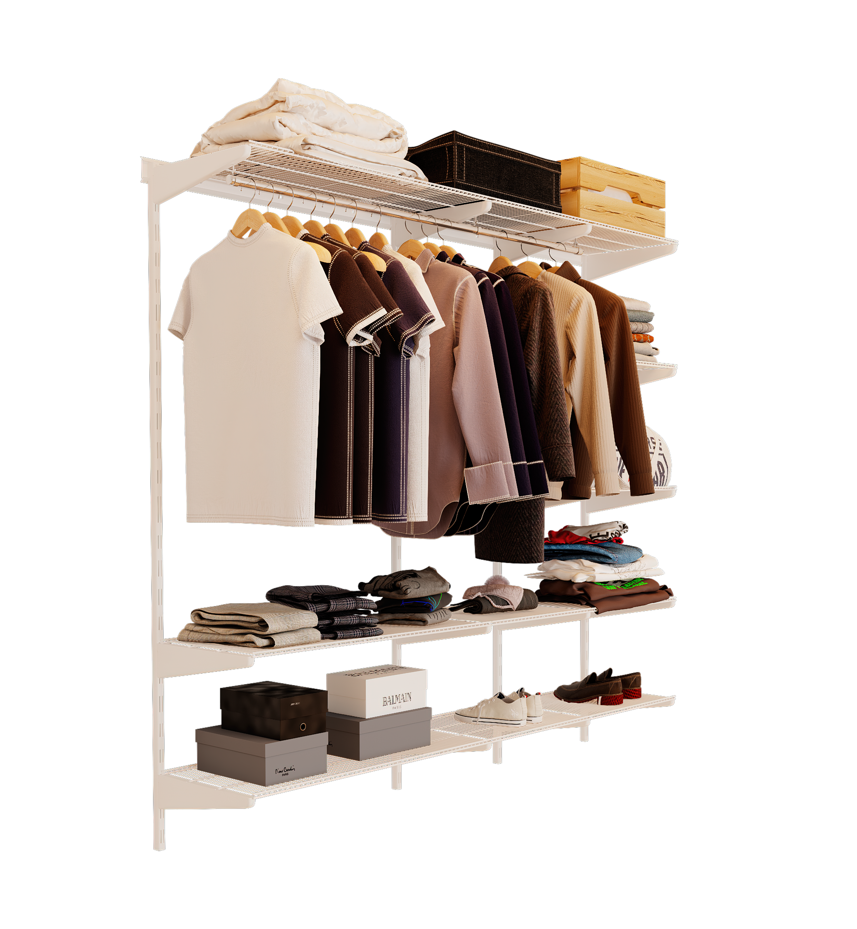 Изображение товара Гардероб Volazzi home Премиум 1 210x192x40 см цвет белый