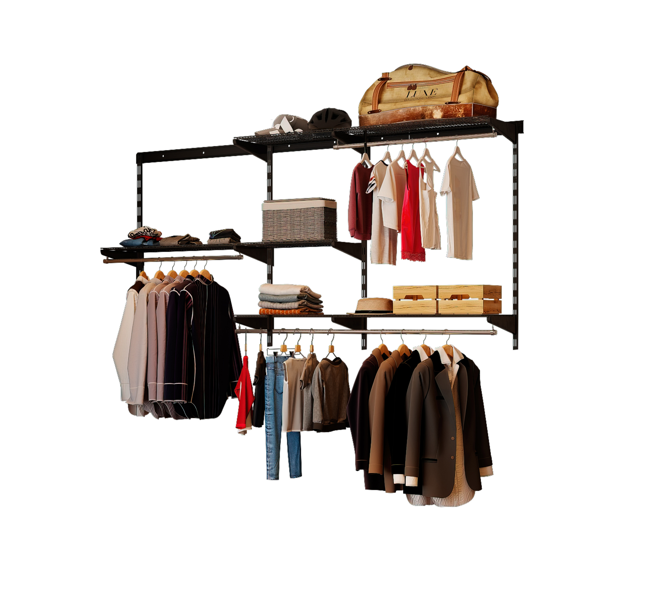 Изображение товара Гардероб Volazzi home Премиум 210x100x30 см цвет черный