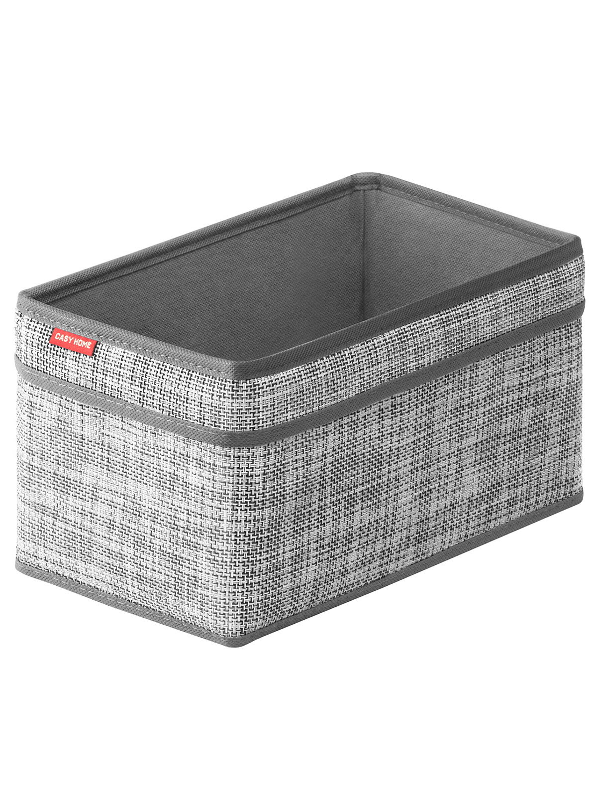 Изображение товара Корзина Casy home 28x15x15 см текстилен цвет светло-серый