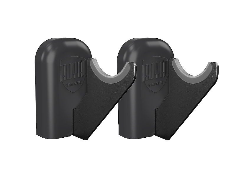 Изображение товара Комплект настенных регулируемых кронштейнов Royal Thermo D 100 черный для радиаторов