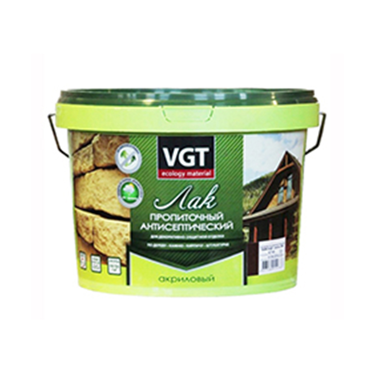 Лак пропиточный антисептический Vgt 45095 полуматовый цвет дуб 12.5 л ️ ...