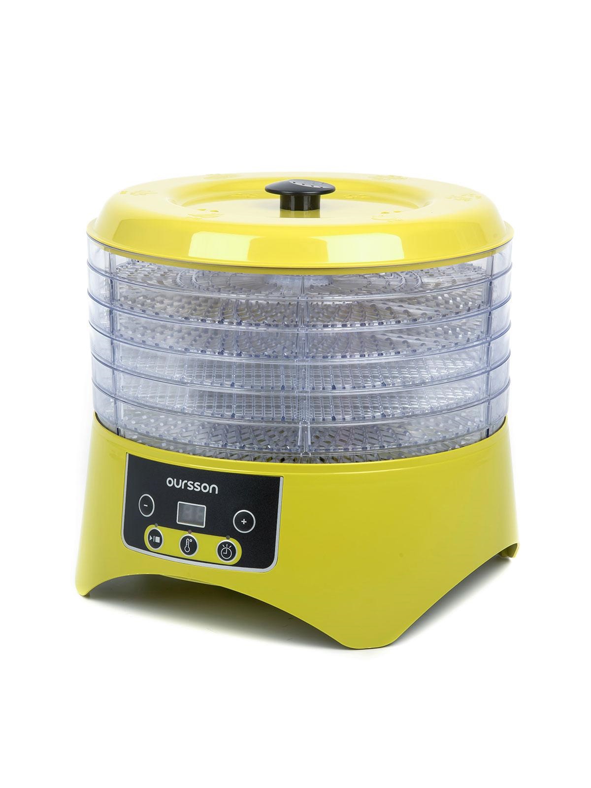 Изображение товара Сушилка для овощей и фруктов Oursson DH2302D/GA Yellow Изображение товара Сушилка для овощей и фруктов Oursson DH2302D/GA Yellow