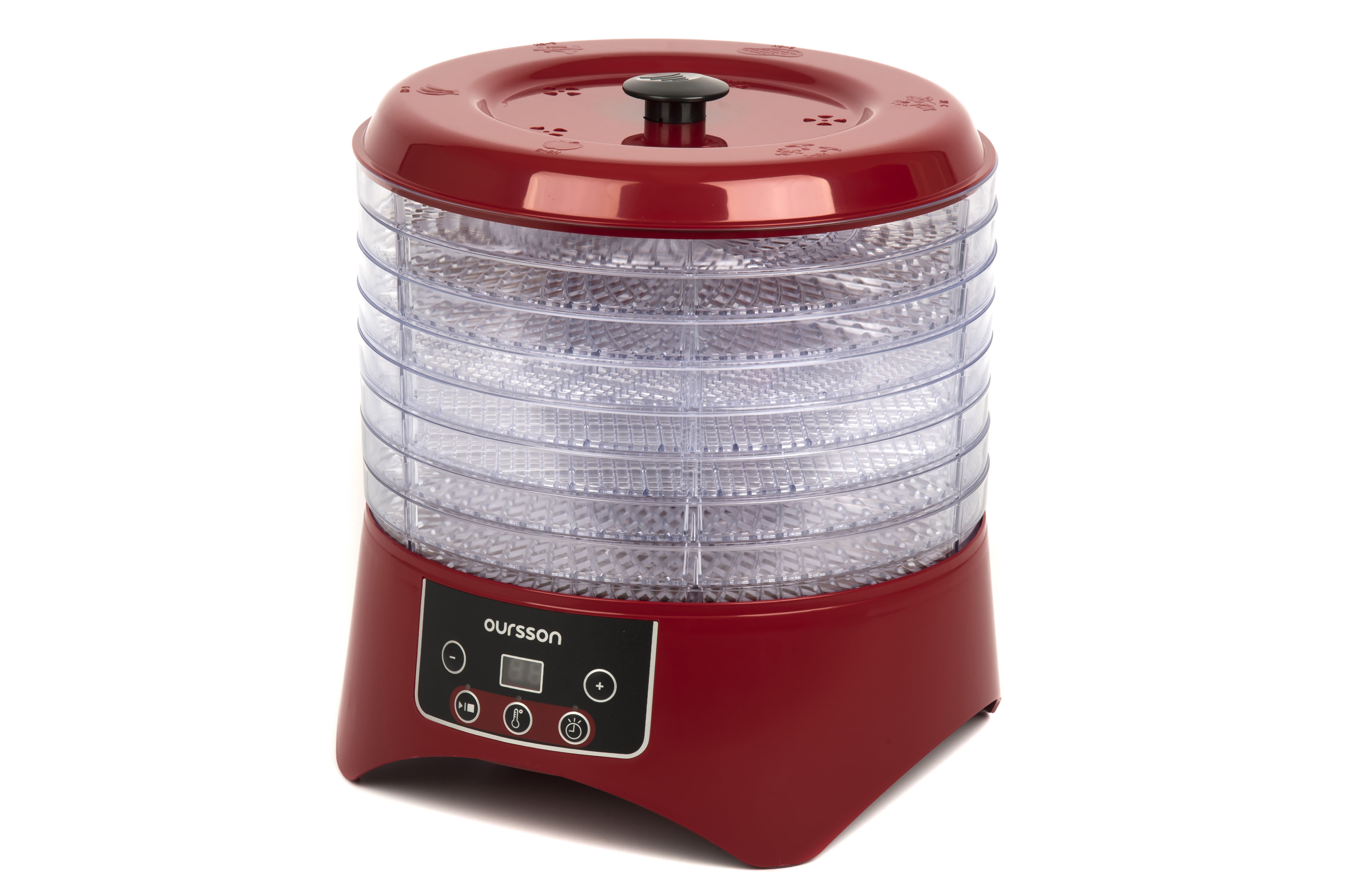 Изображение товара Электросушилка для овощей и фруктов Oursson DH3501D/RD 8 ярусов с электронным управлением