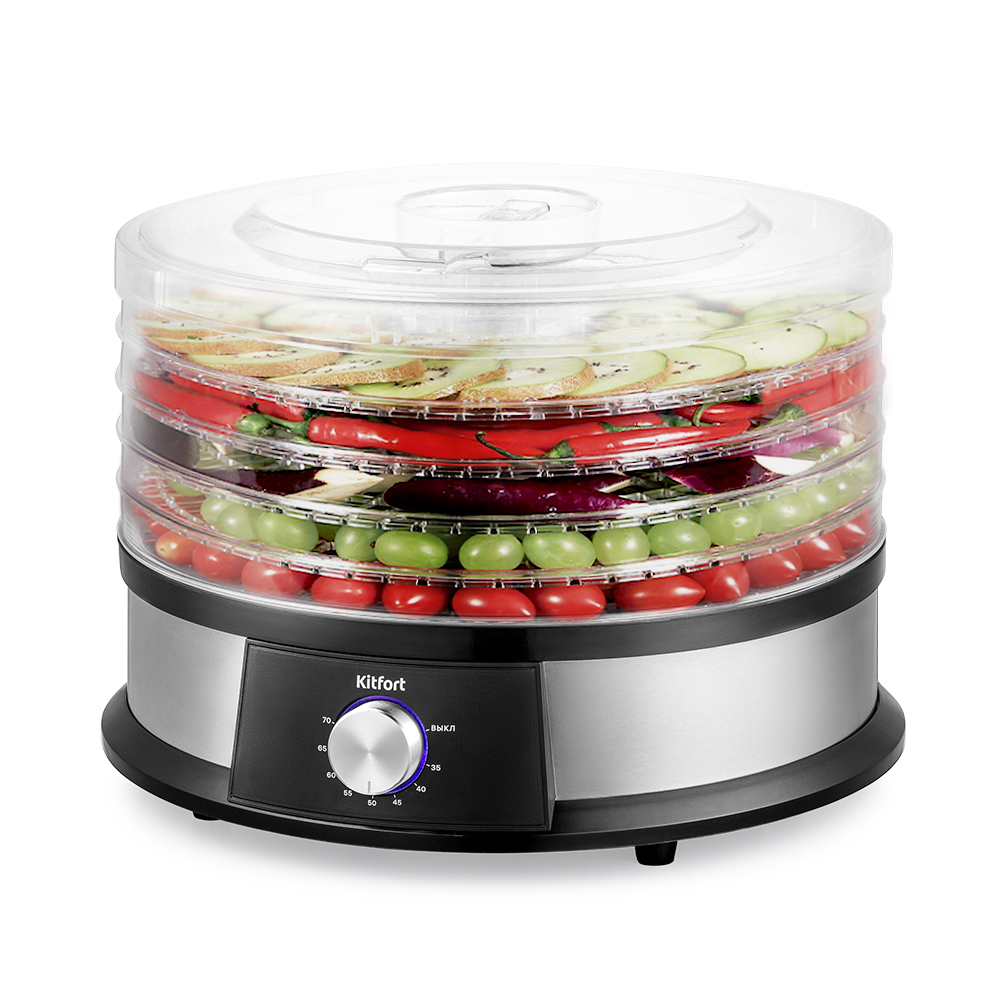 Изображение товара Сушилка для овощей и фруктов Kitfort КТ-1930 250 Вт 5 ярусов