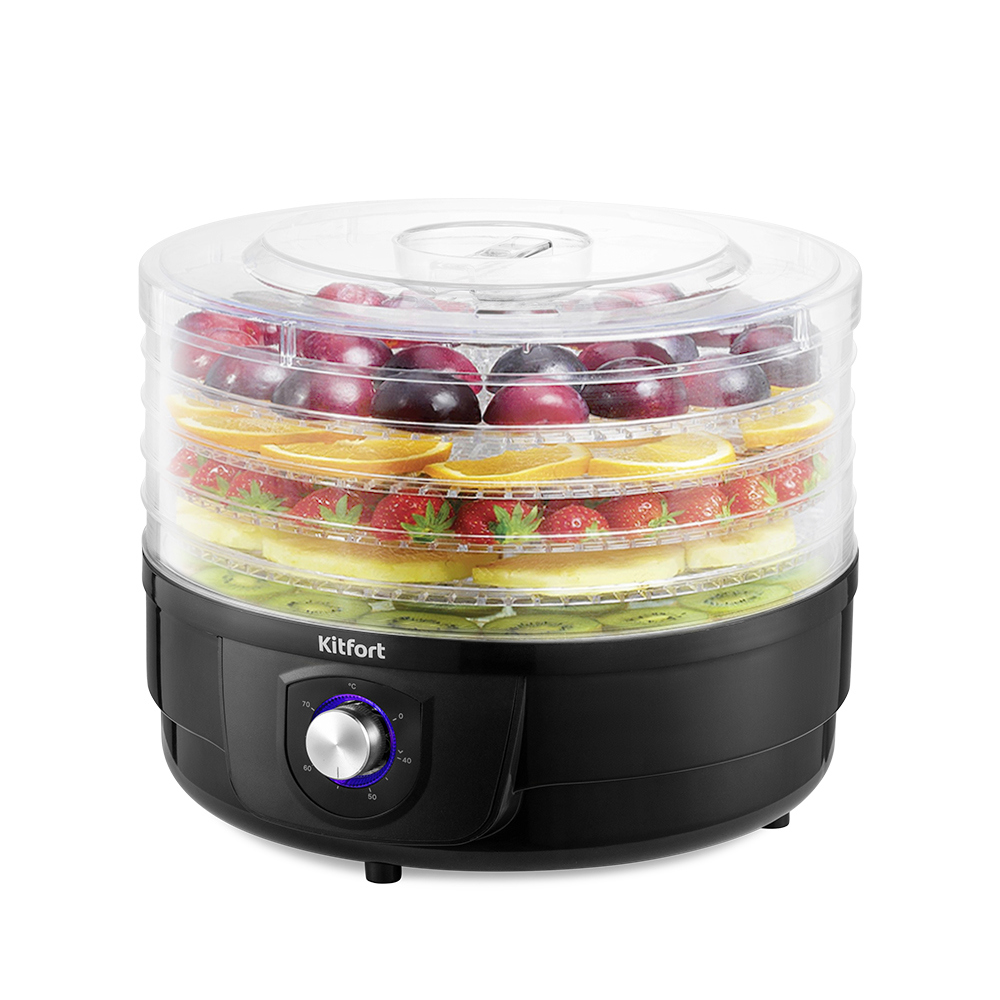 Изображение товара Электрическая сушилка для овощей и фруктов Kitfort КТ-1928 250 Вт 5 ярусов черный